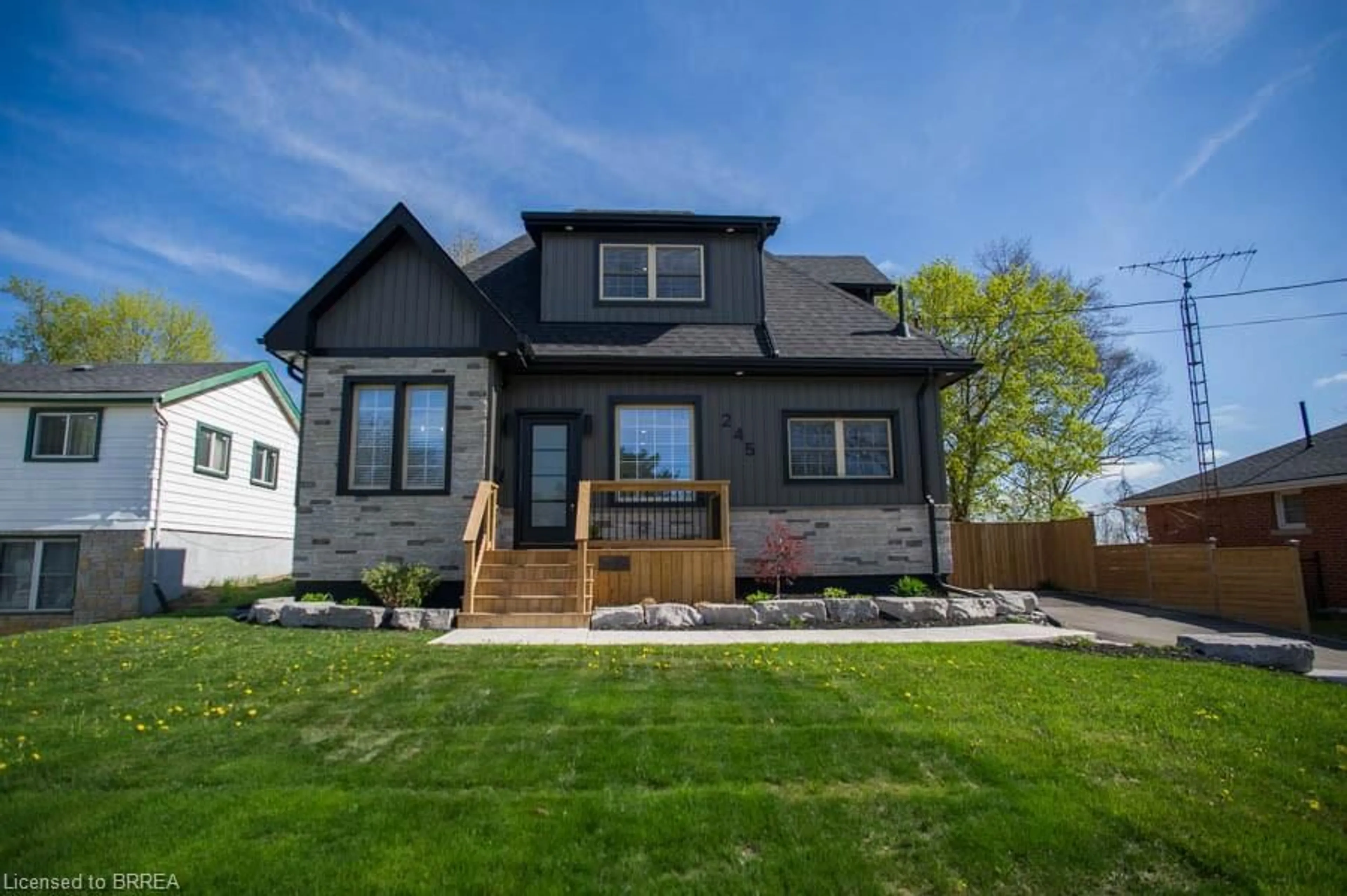 Home with vinyl exterior material, street for 245 Charing Cross St, Brantford Ontario N3R 2J7