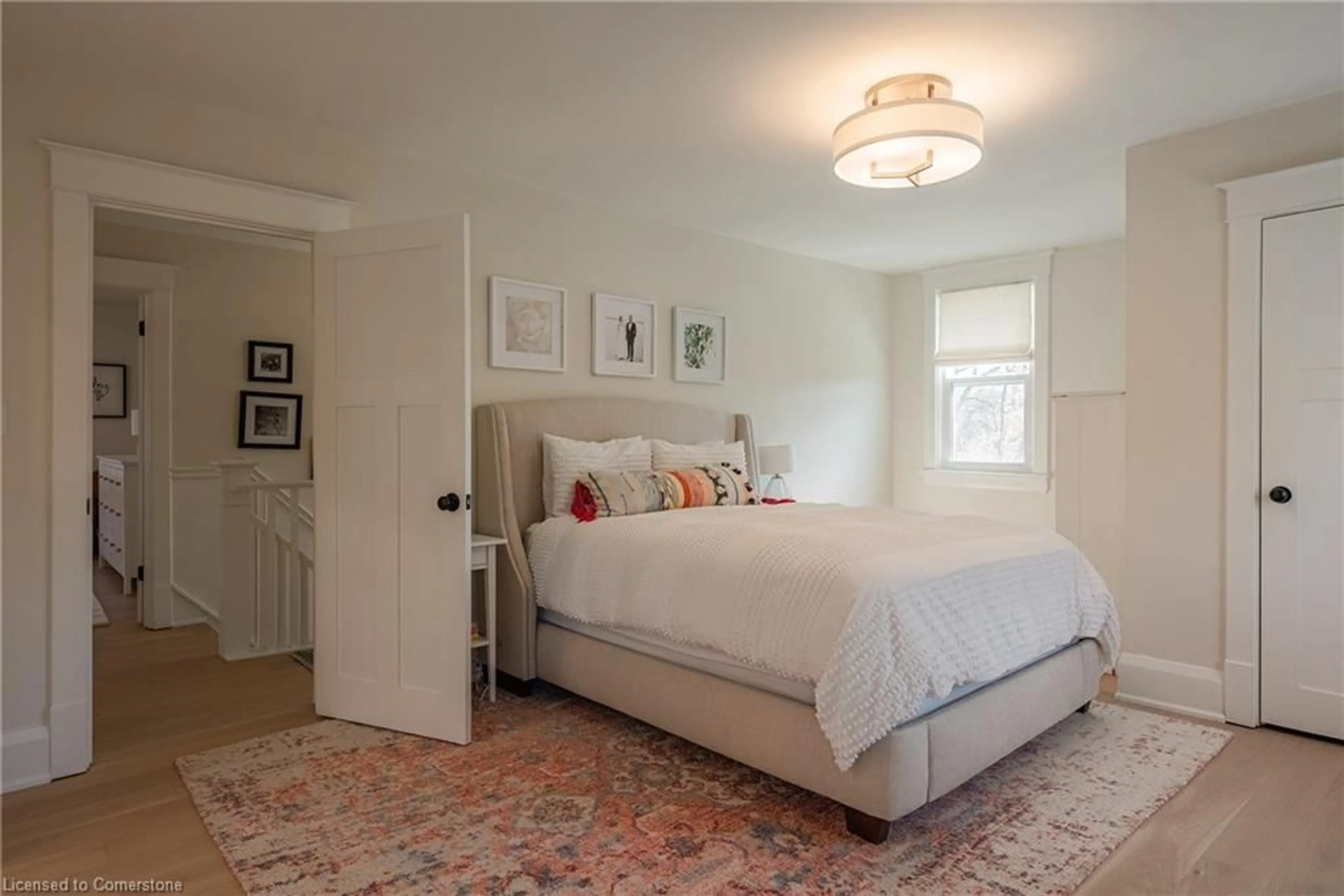 Bedroom with bed, carpet floor for 362 Galt Ave, Oakville Ontario L6J 1Z6
