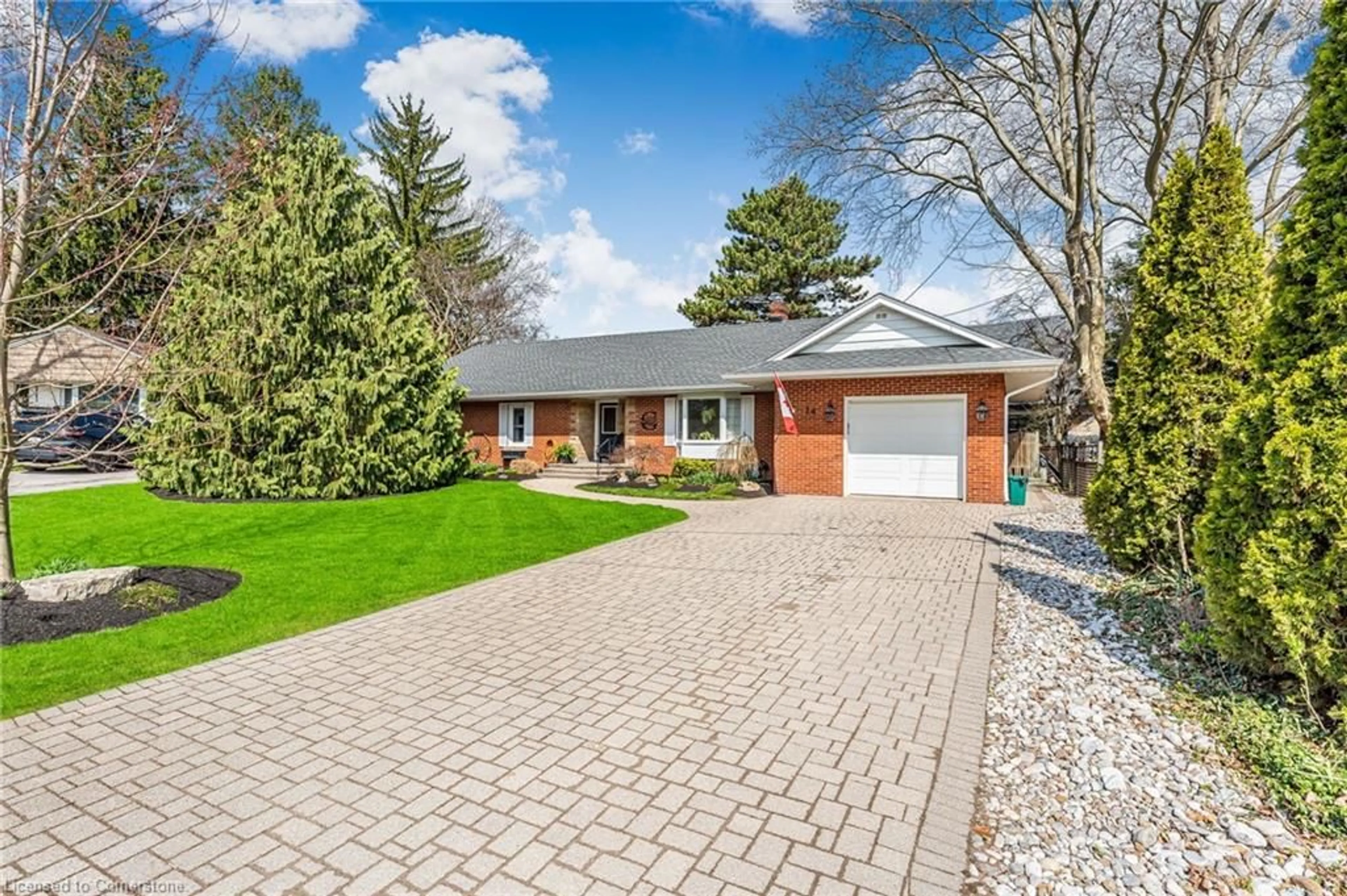 Home with brick exterior material, street for 14 Peachtree Pk, Pelham Ontario L0S 1E0