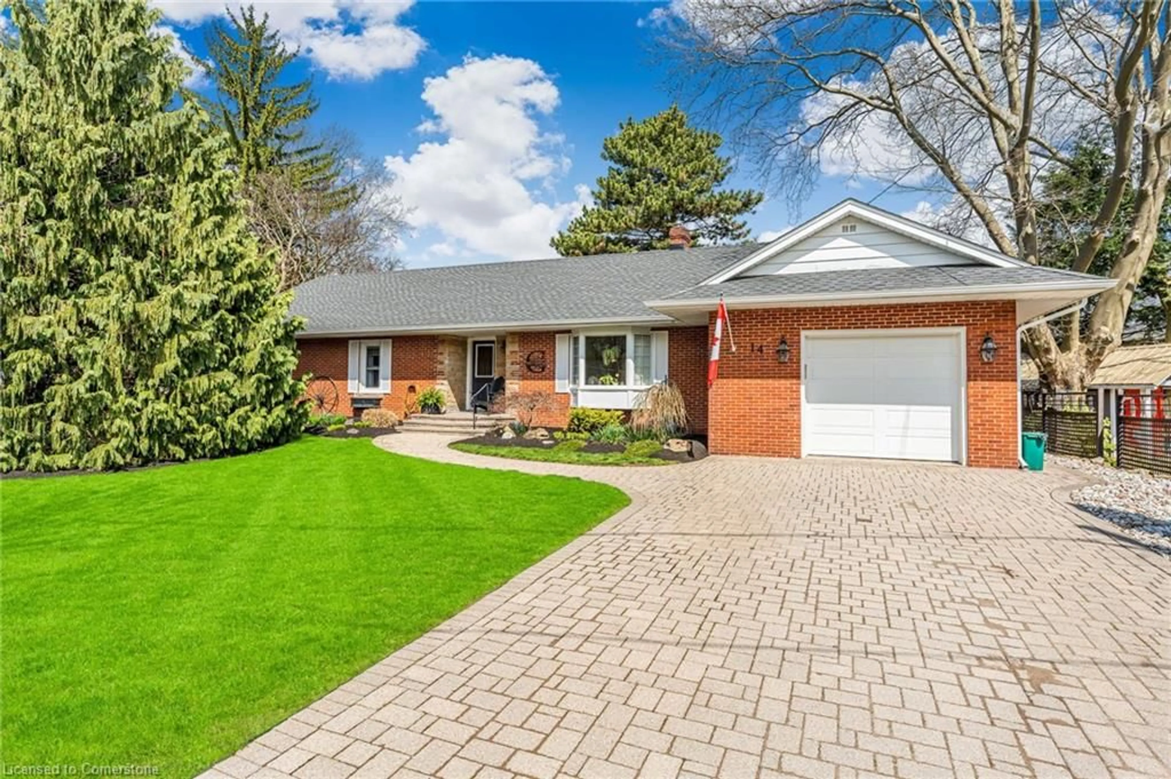 Home with brick exterior material, street for 14 Peachtree Pk, Pelham Ontario L0S 1E0