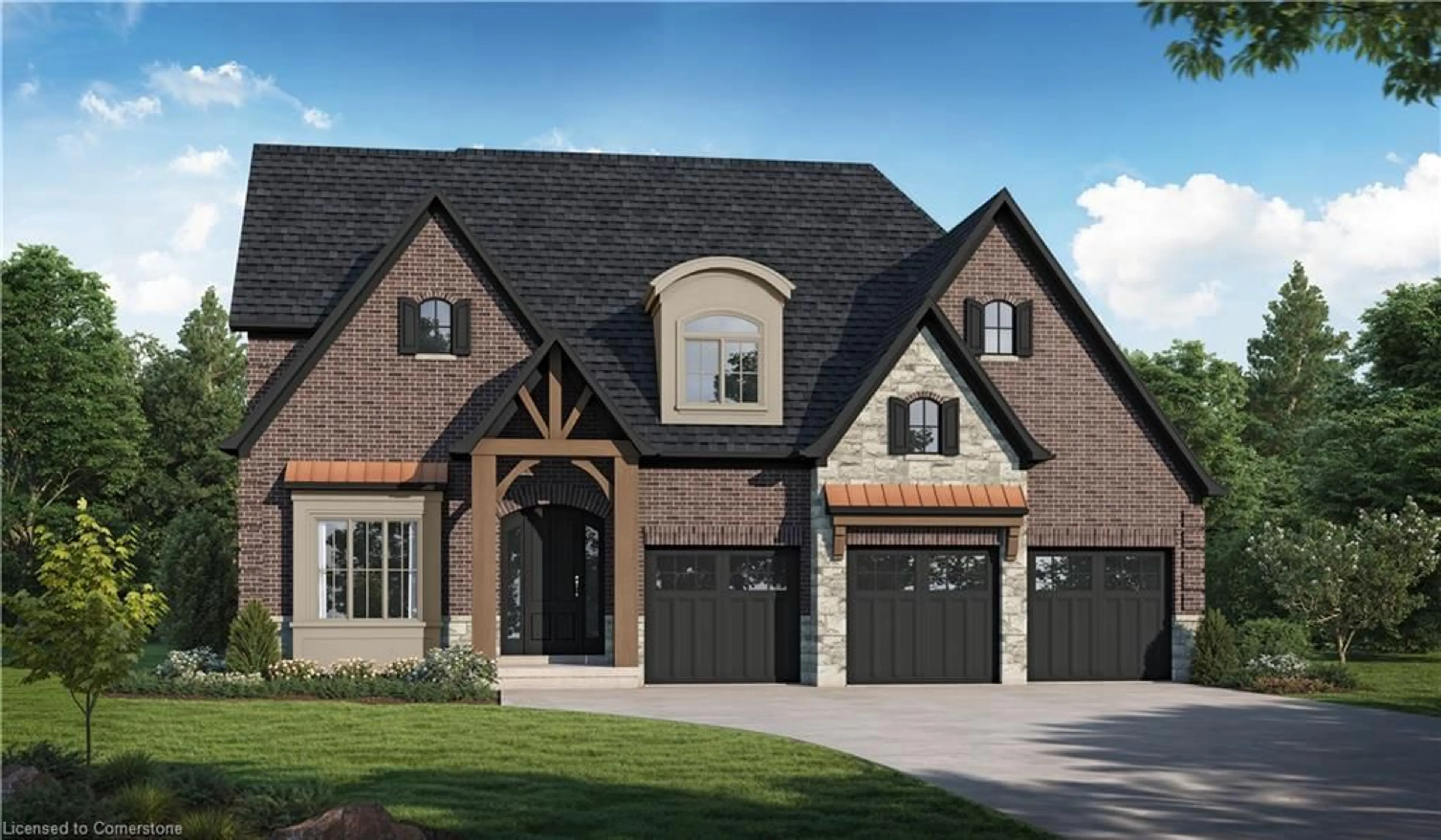 Home with brick exterior material, street for 176B Woolwich St, Kitchener Ontario N2K 1S6