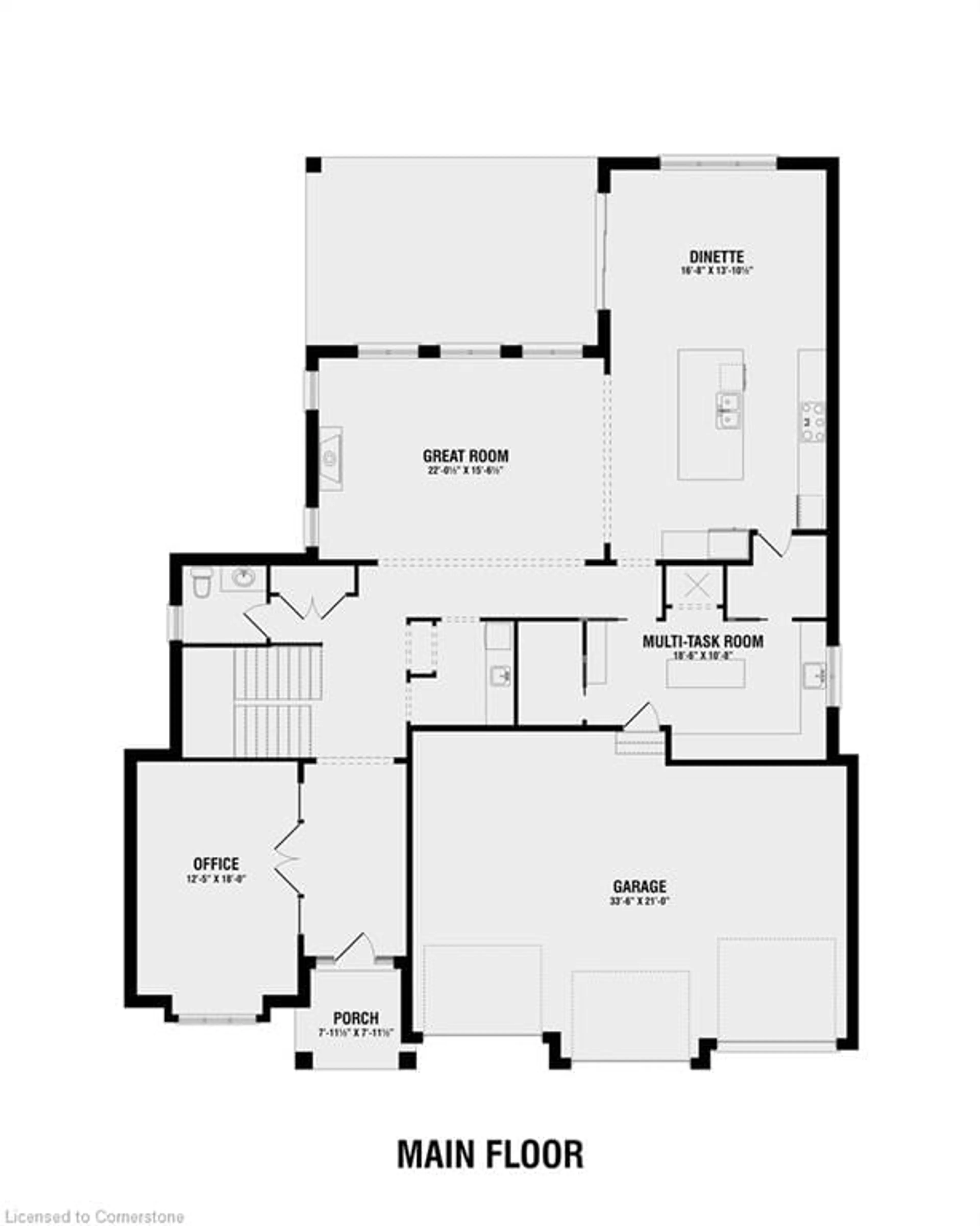 Floor plan for 176B Woolwich St, Kitchener Ontario N2K 1S6