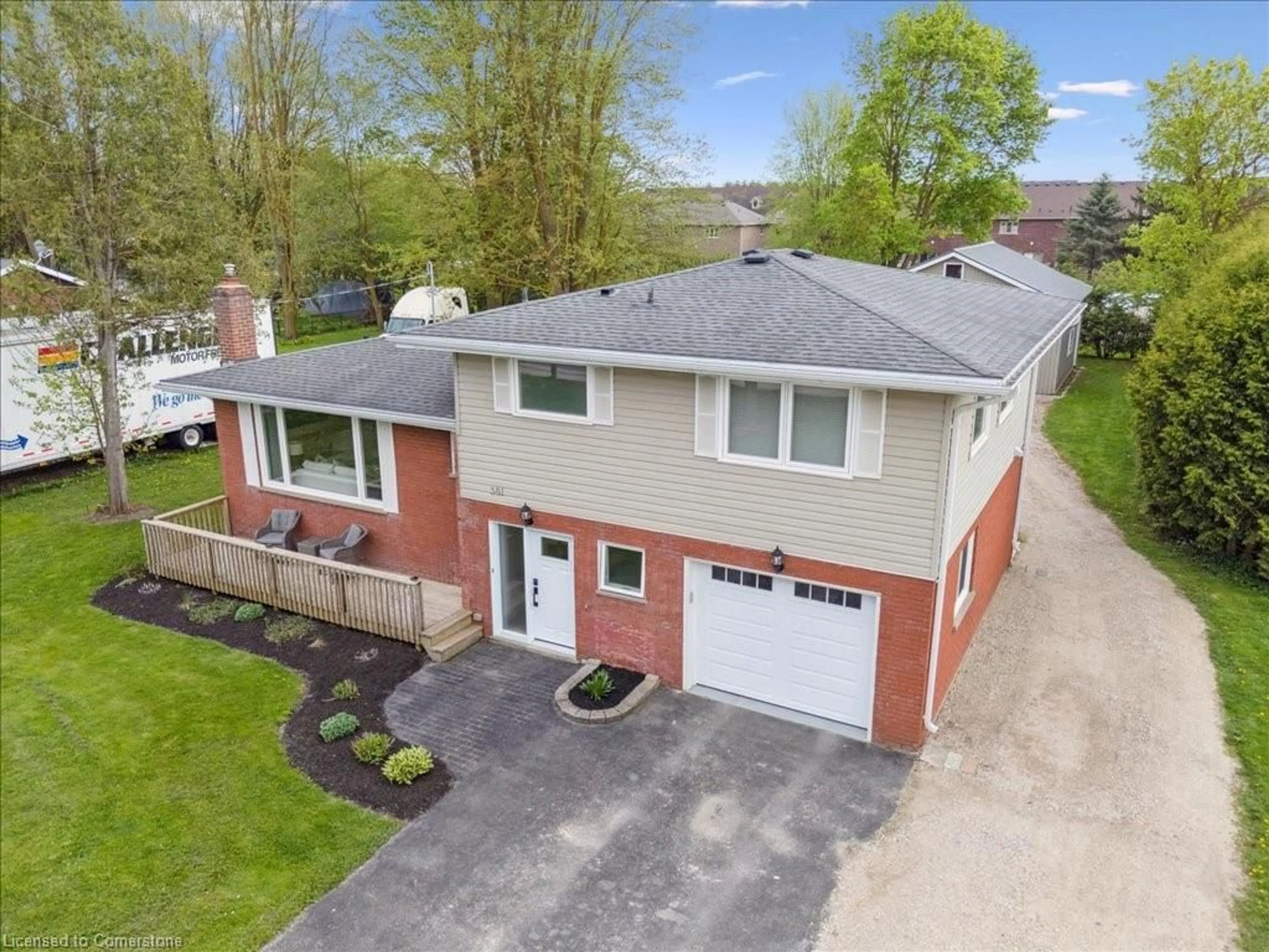 A pic from outside/outdoor area/front of a property/back of a property/a pic from drone, street for 381 Smith St, Arthur Ontario N0G 1A0