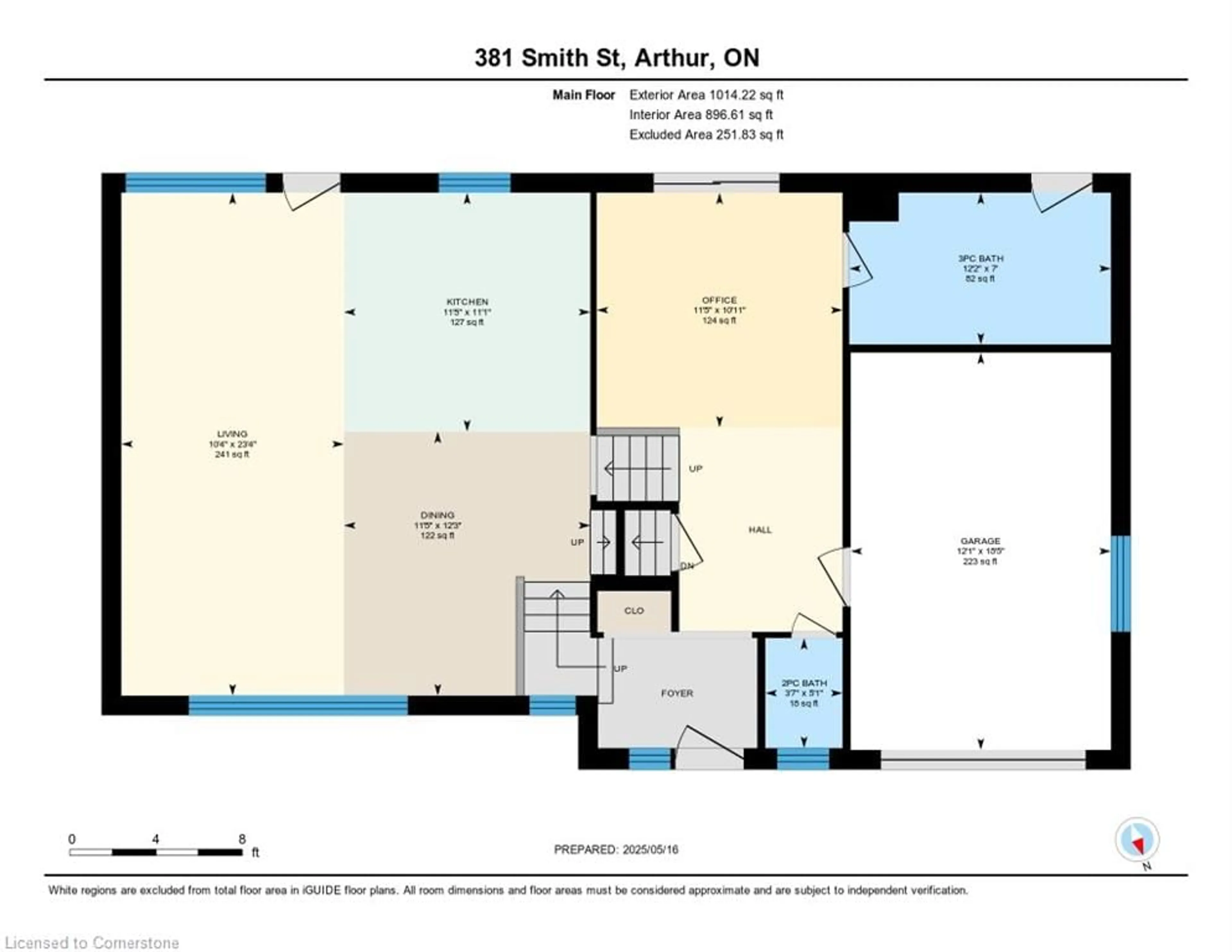Floor plan for 381 Smith St, Arthur Ontario N0G 1A0