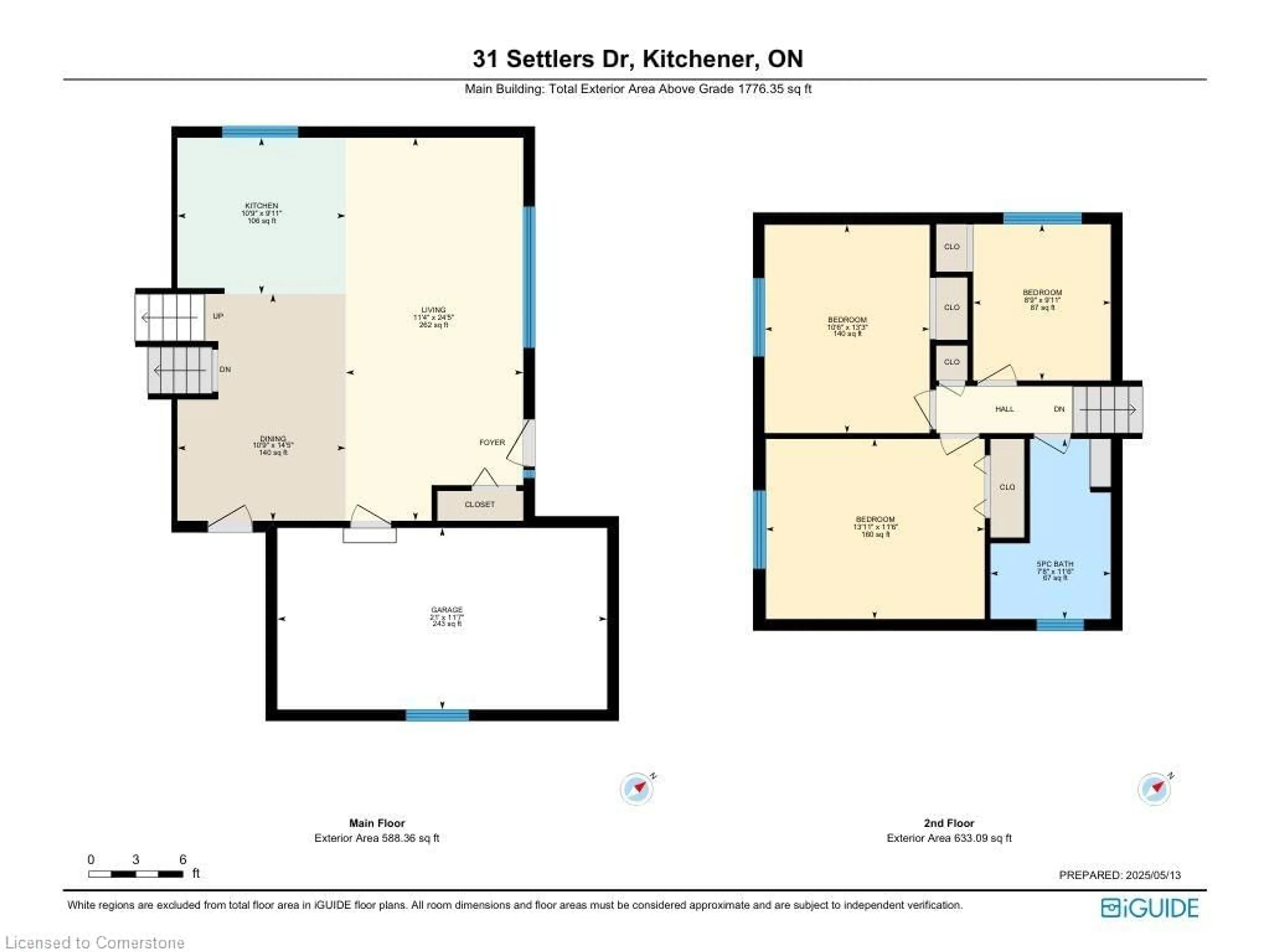 Floor plan for 31 Settlers Dr, Kitchener Ontario N2E 2L7