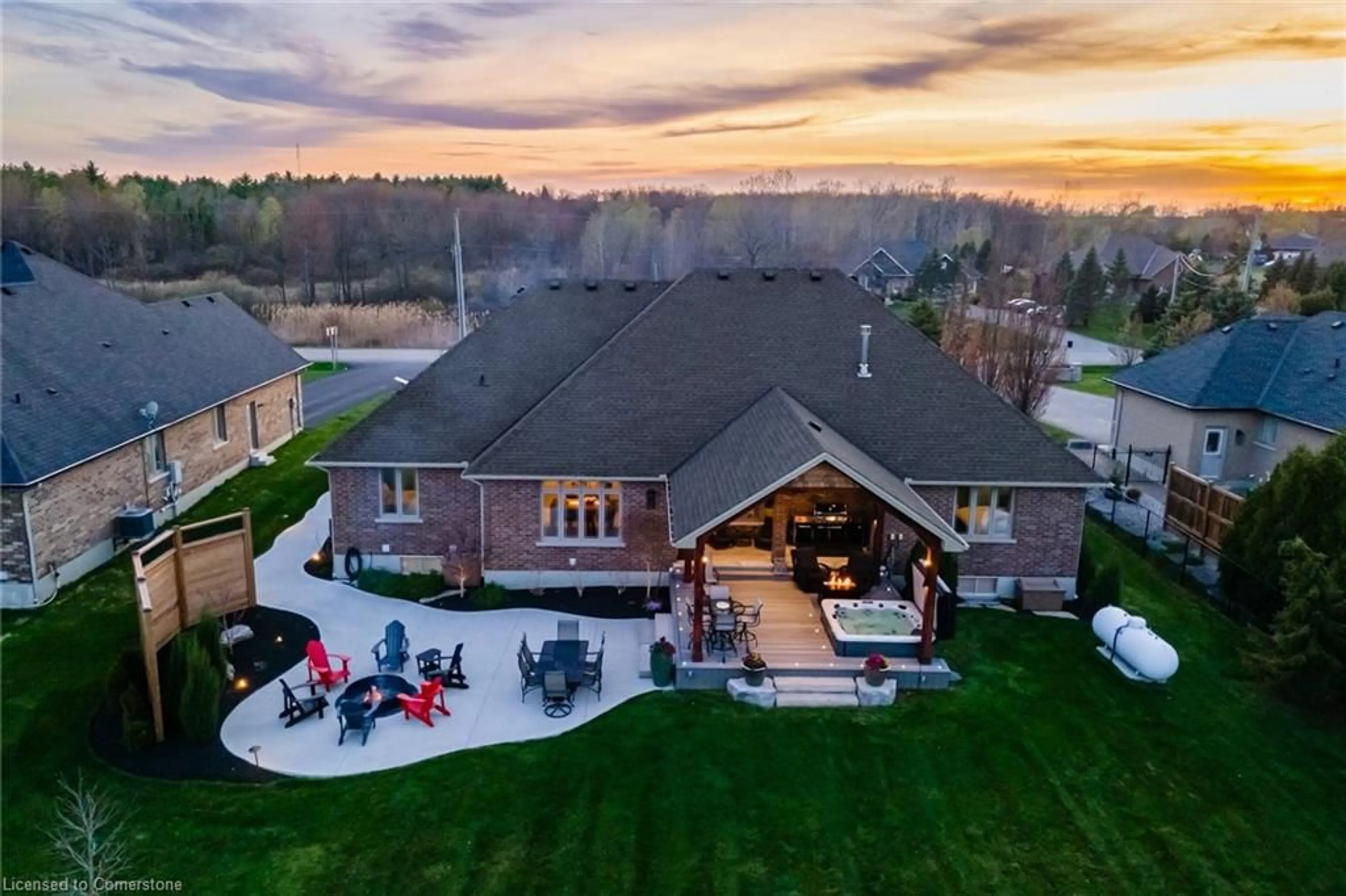 A pic from outside/outdoor area/front of a property/back of a property/a pic from drone, unknown for 1068 Westover Rd, Flamborough Ontario N0B 1L0