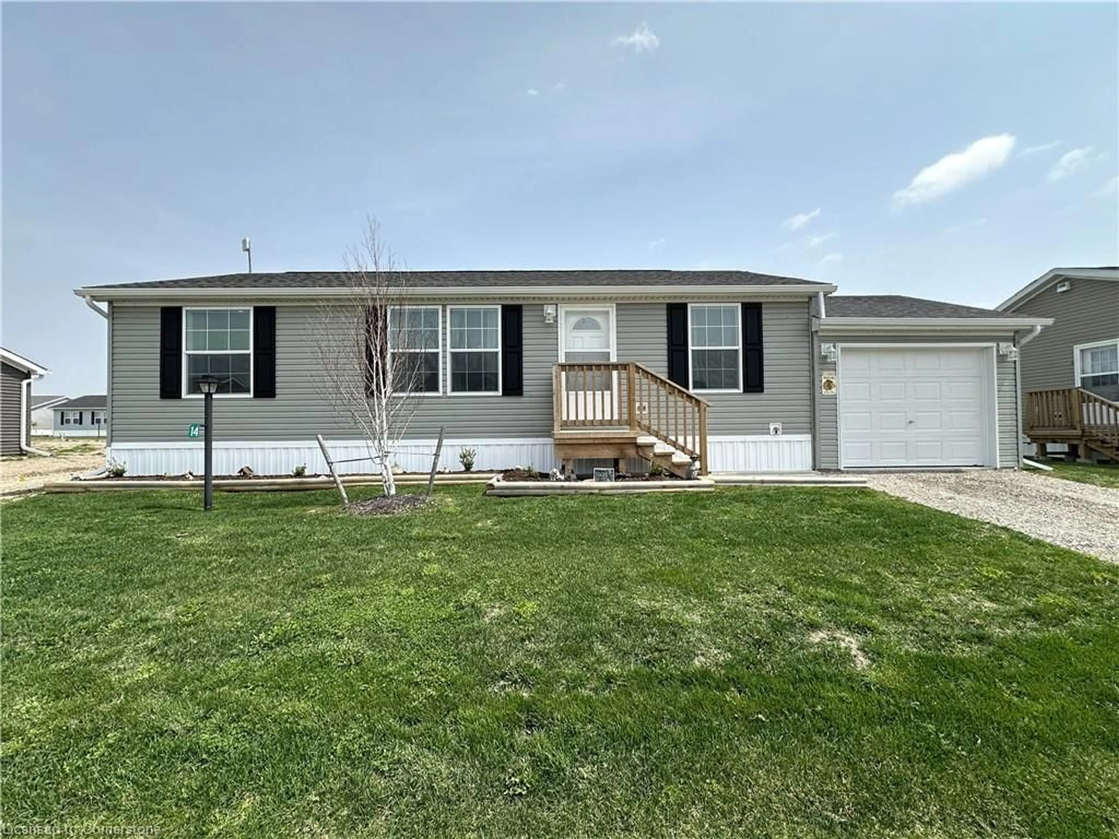 Home with vinyl exterior material, street for 14 Copper Beech Dr, Haldimand County Ontario N0A 1L0
