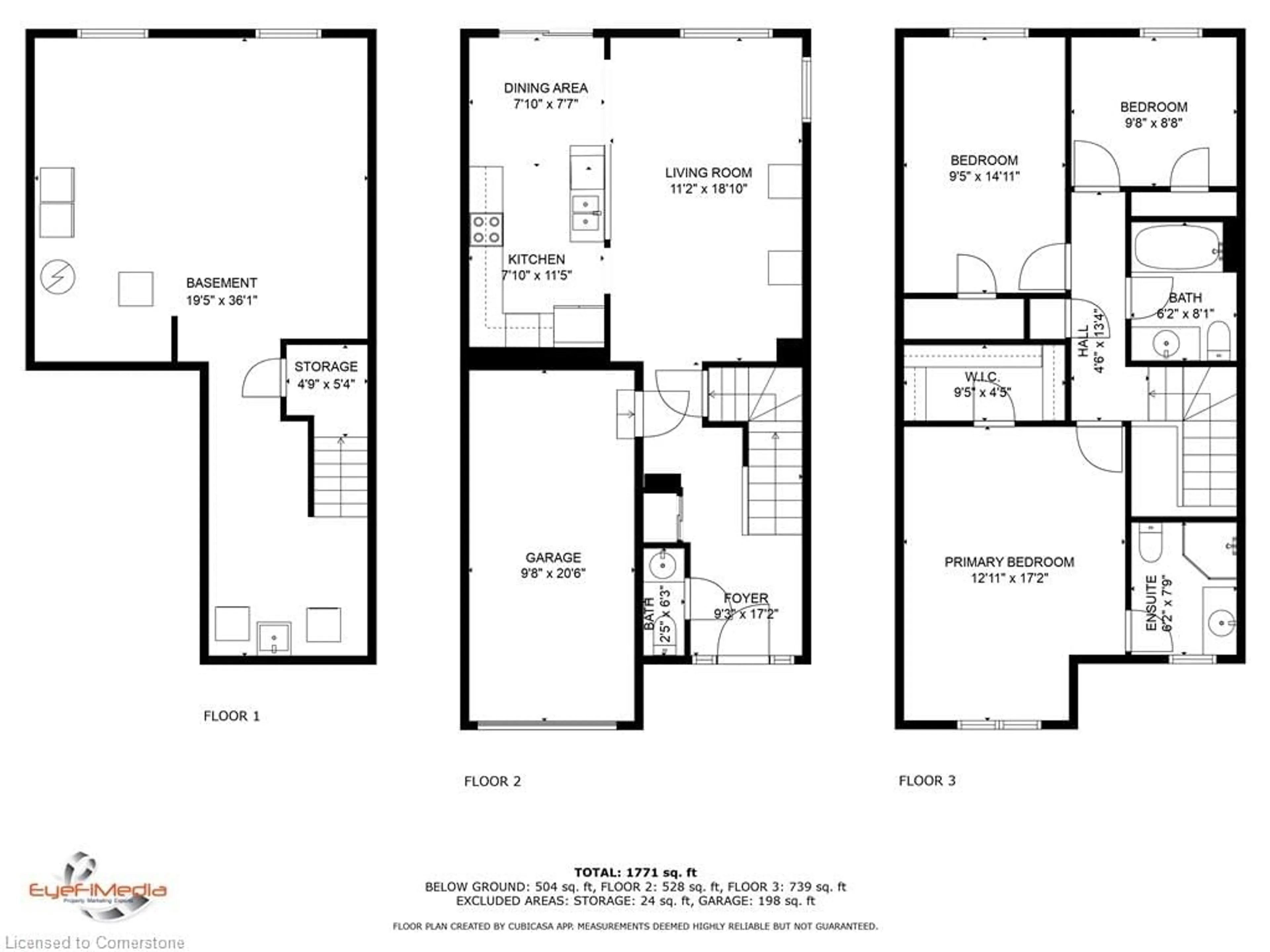 Floor plan for 100 Chester Dr #17, Cambridge Ontario N1T 2C3