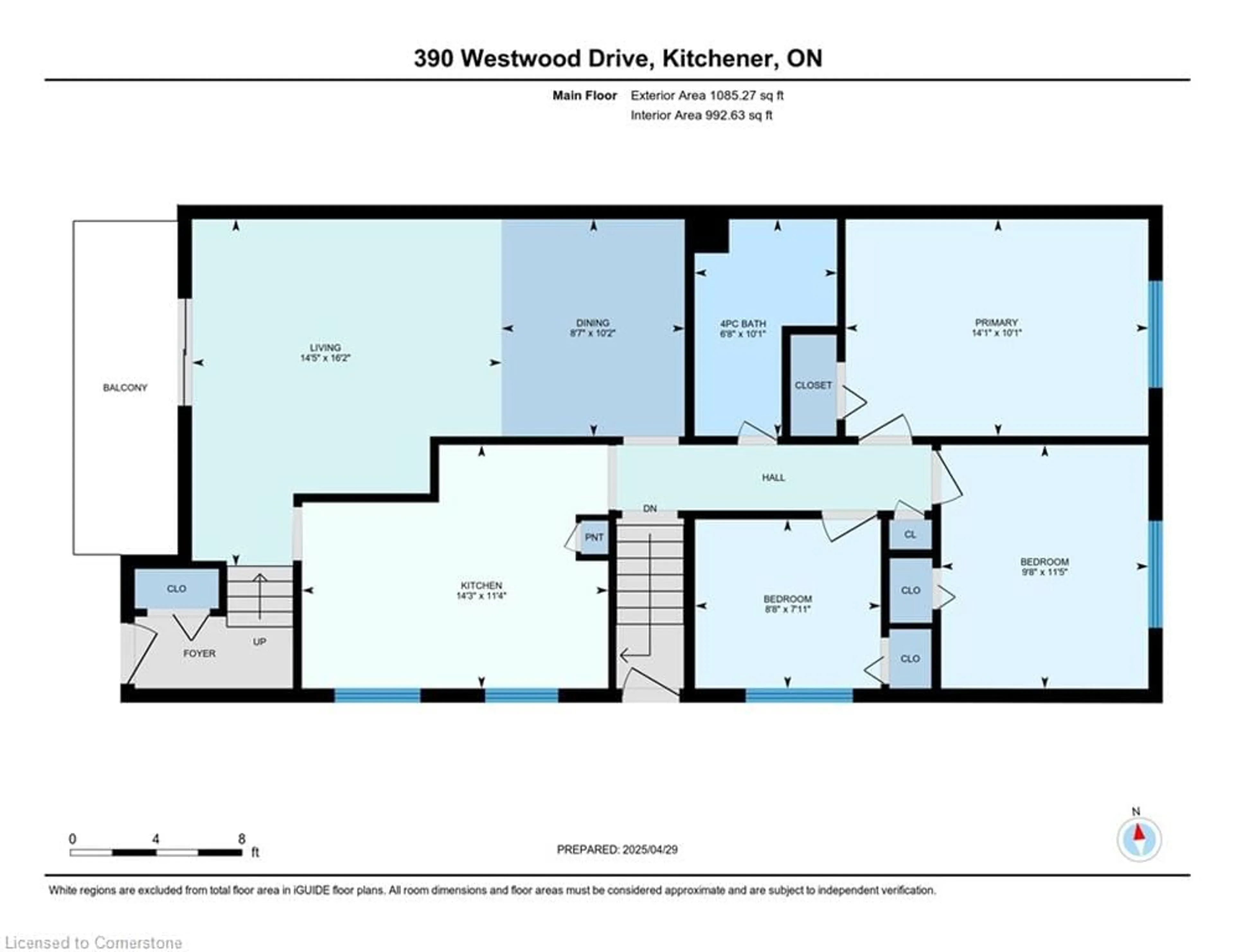 Floor plan for 390 Westwood Dr, Kitchener Ontario N2M 2L6