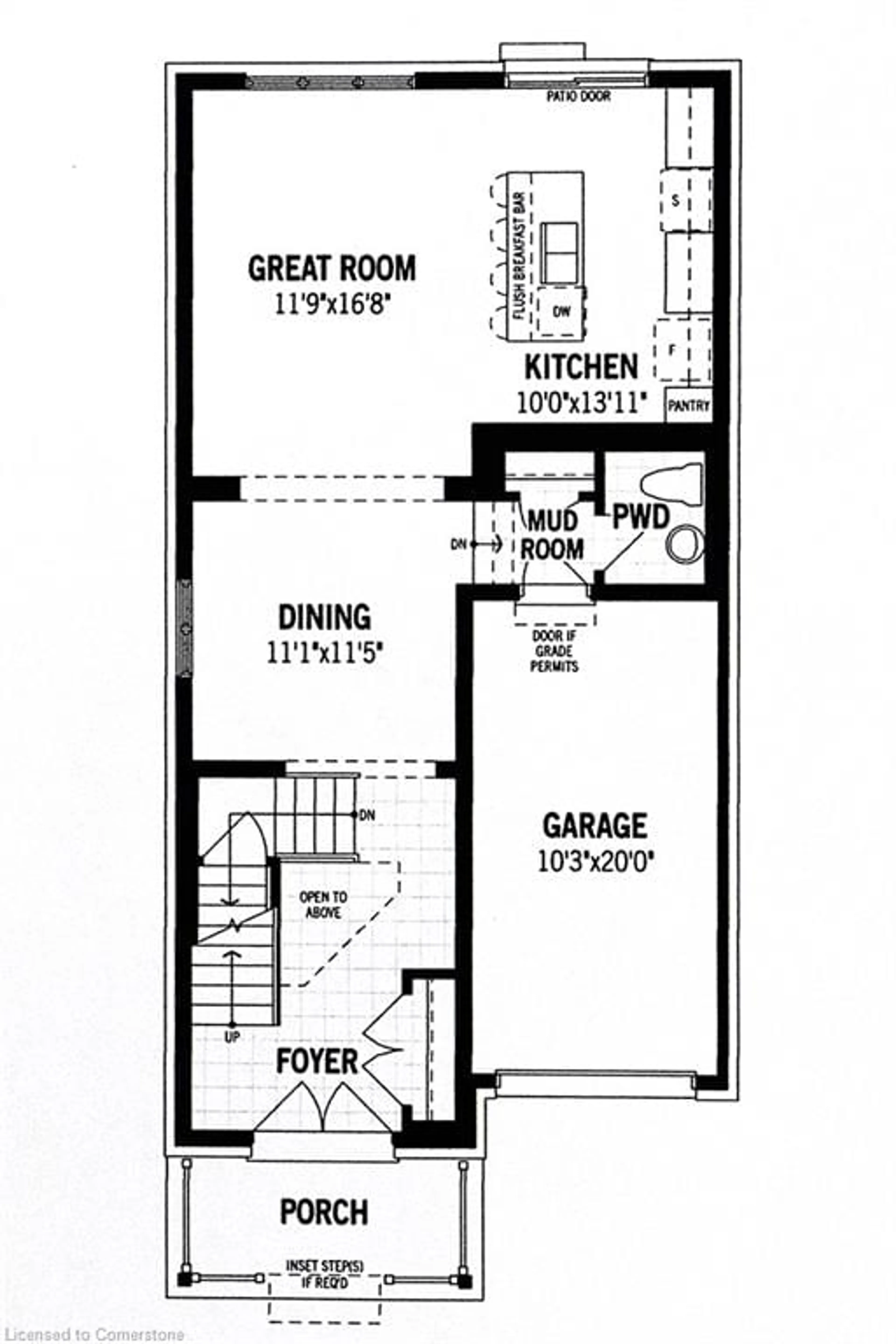 Floor plan for 58 William Nador St, Kitchener Ontario N2R 0S3