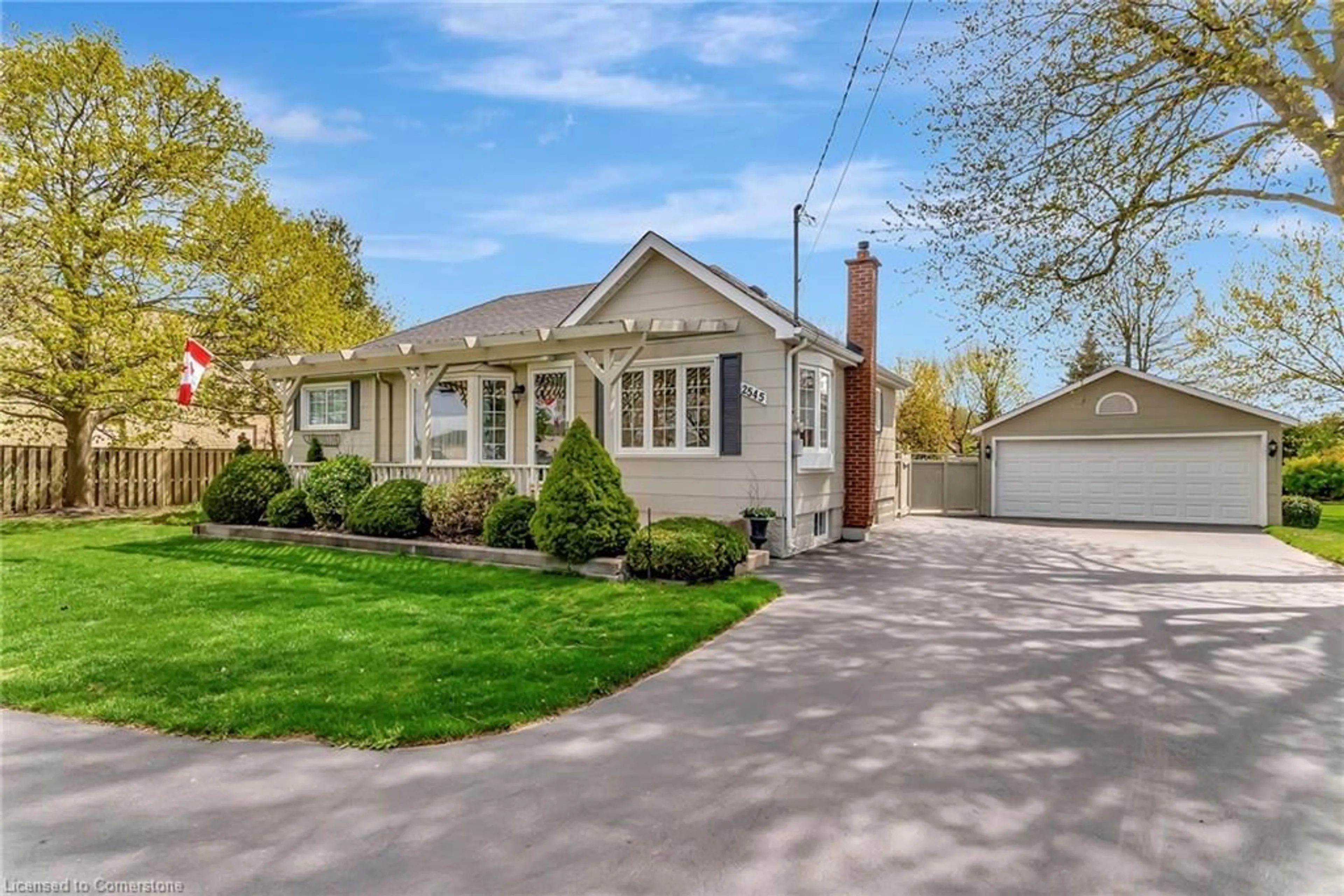 Home with vinyl exterior material, street for 2545 Highway 56 Rd, Binbrook Ontario L0R 1C0