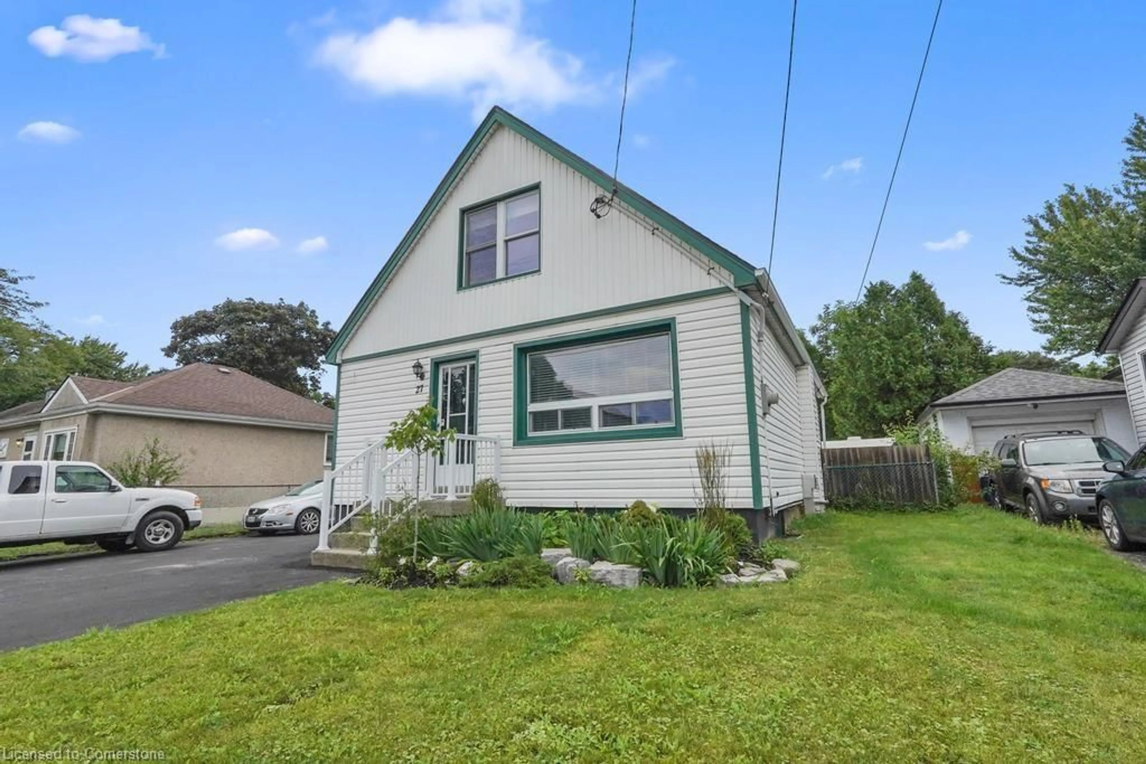 Home with vinyl exterior material, street for 27 David Ave, Hamilton Ontario L9A 3T9