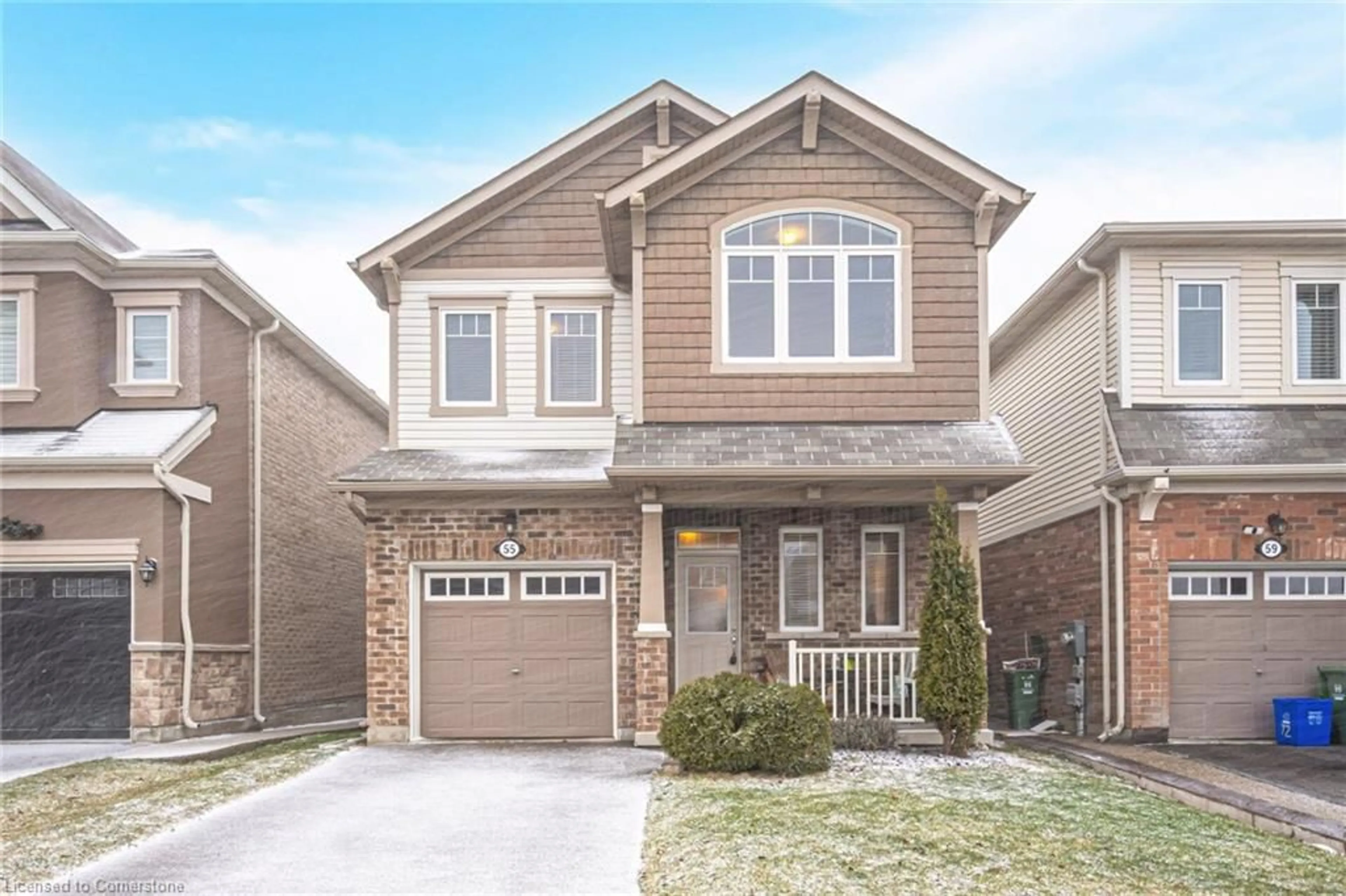 Home with brick exterior material, street for 55 Sipes Dr, Waterdown Ontario L8B 1V1