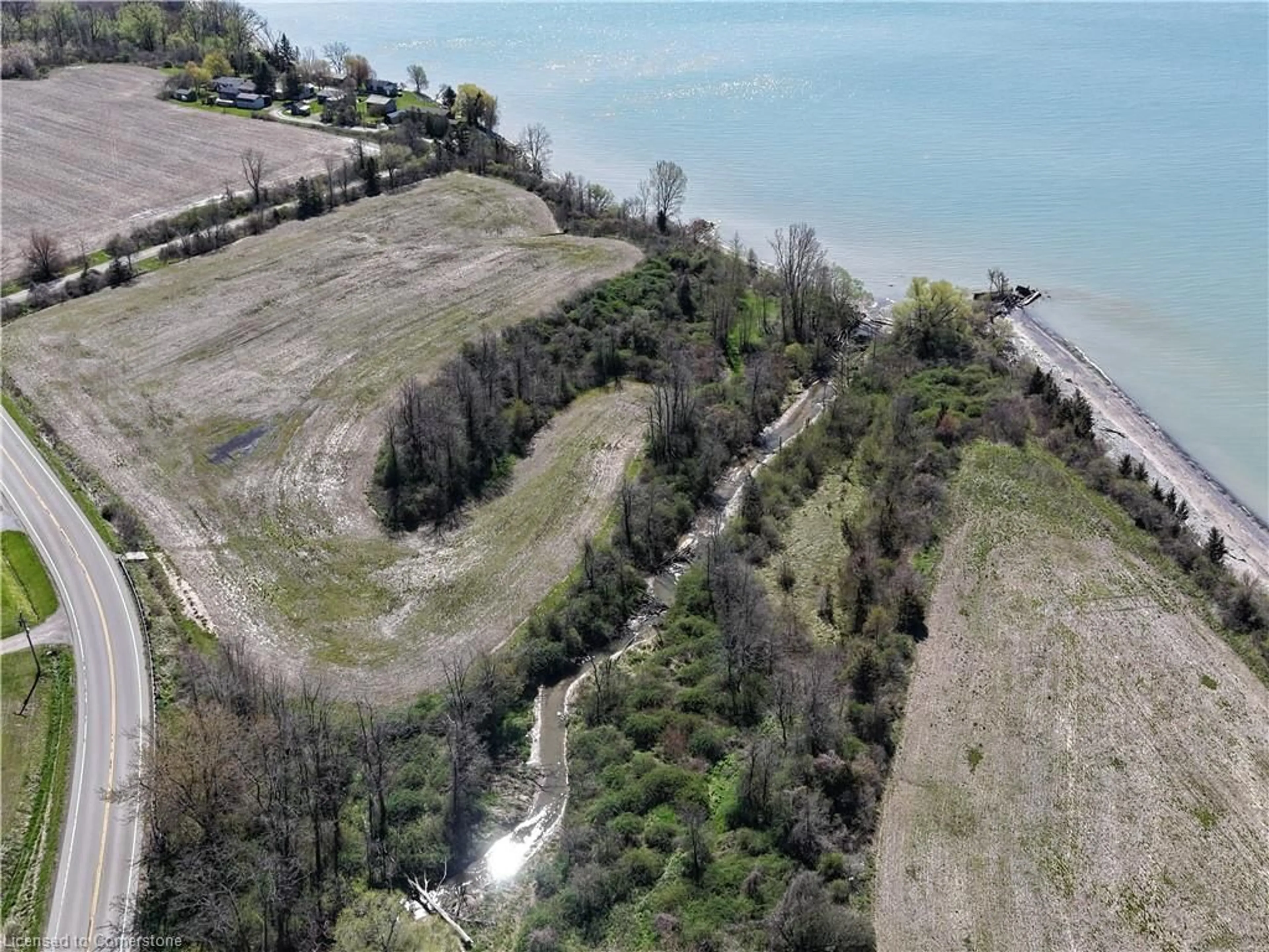 A pic from outside/outdoor area/front of a property/back of a property/a pic from drone, water/lake/river/ocean view for LAKESHORE N/A Rd, Port Rowan Ontario N0E 1M0