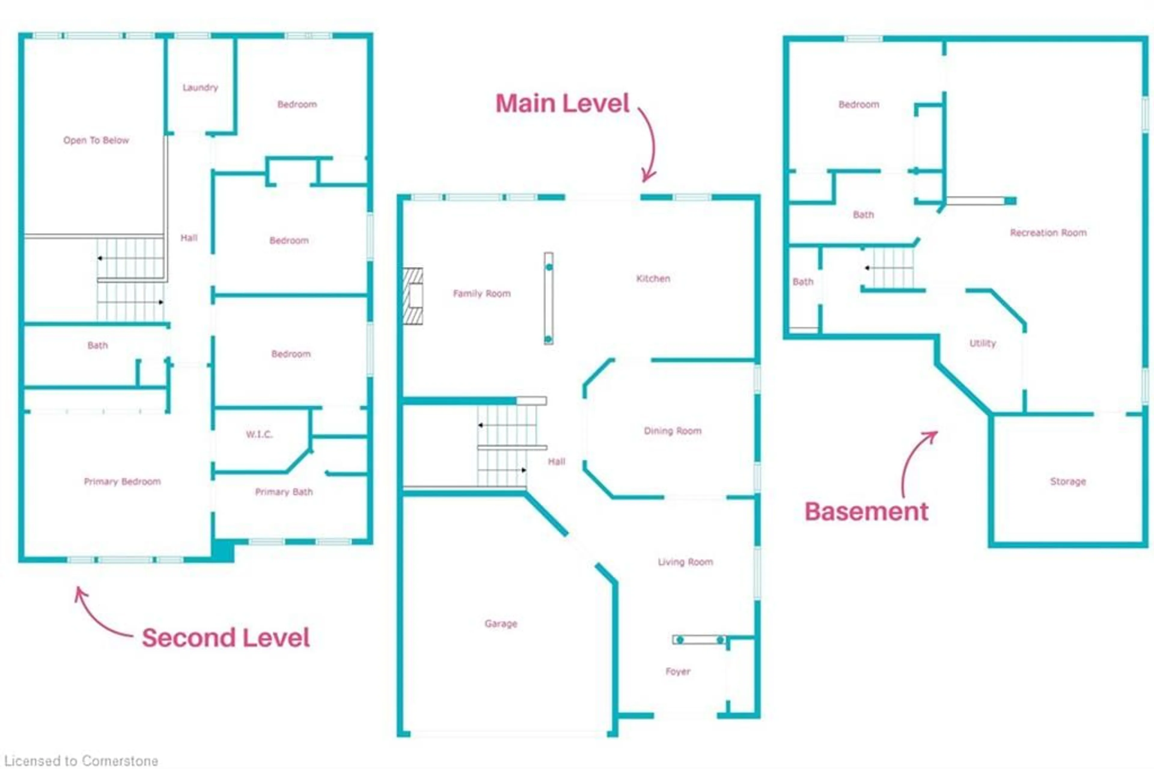 Floor plan for 2240 Osprey Lane, Oakville Ontario L6M 3Z8