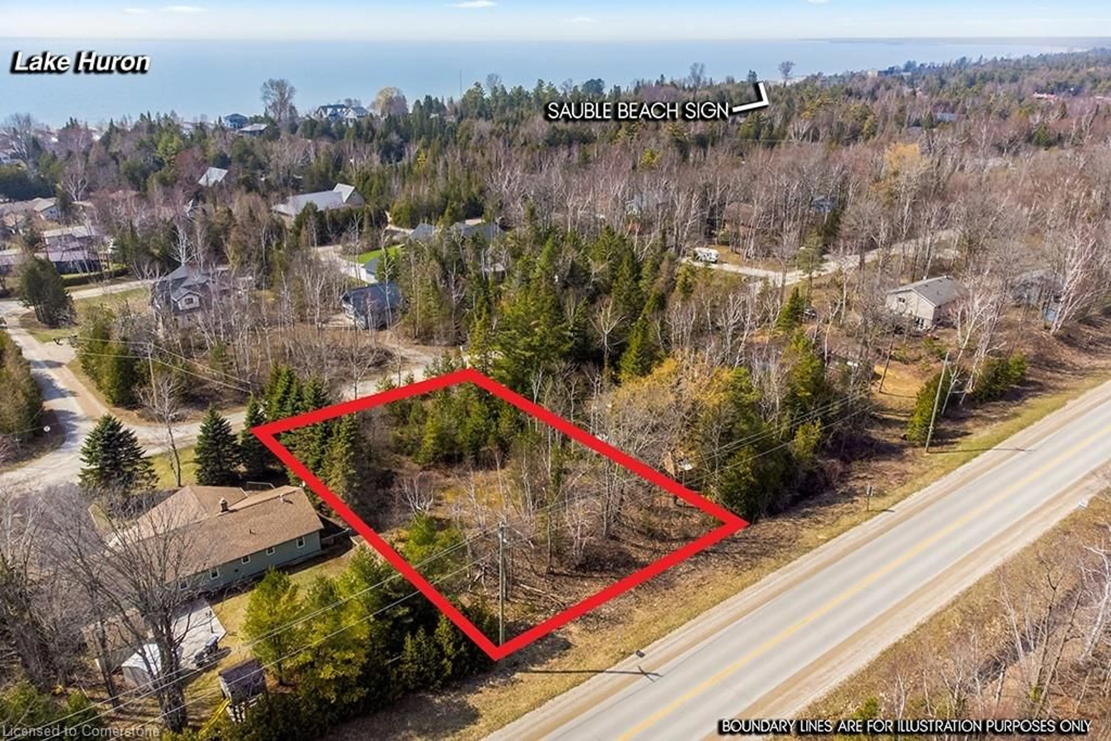 A pic from outside/outdoor area/front of a property/back of a property/a pic from drone, unknown for 37 Emerson Ave, Sauble Beach Ontario N0H 2G0