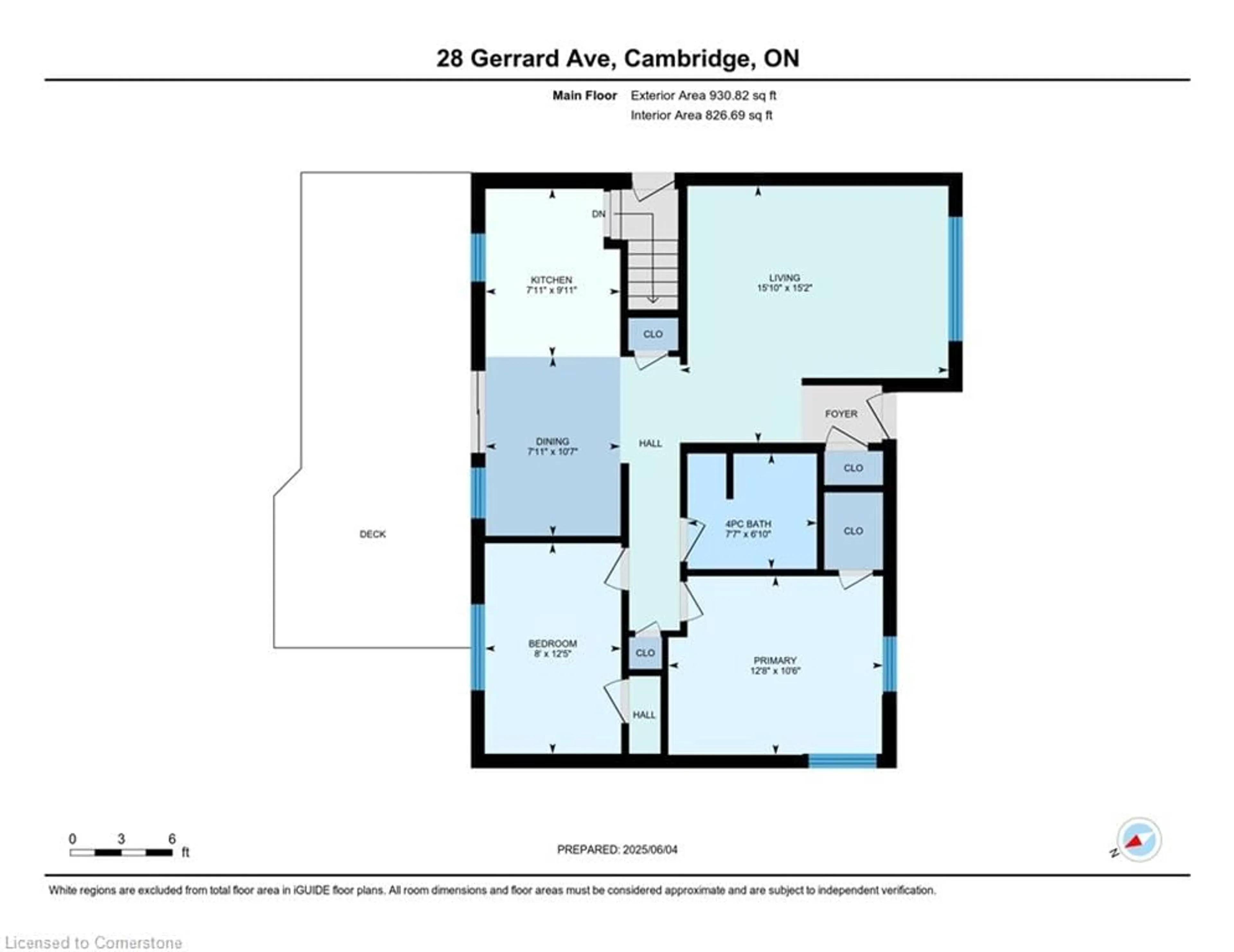 Floor plan for 28 Gerrard Ave, Cambridge Ontario N3C 2S1