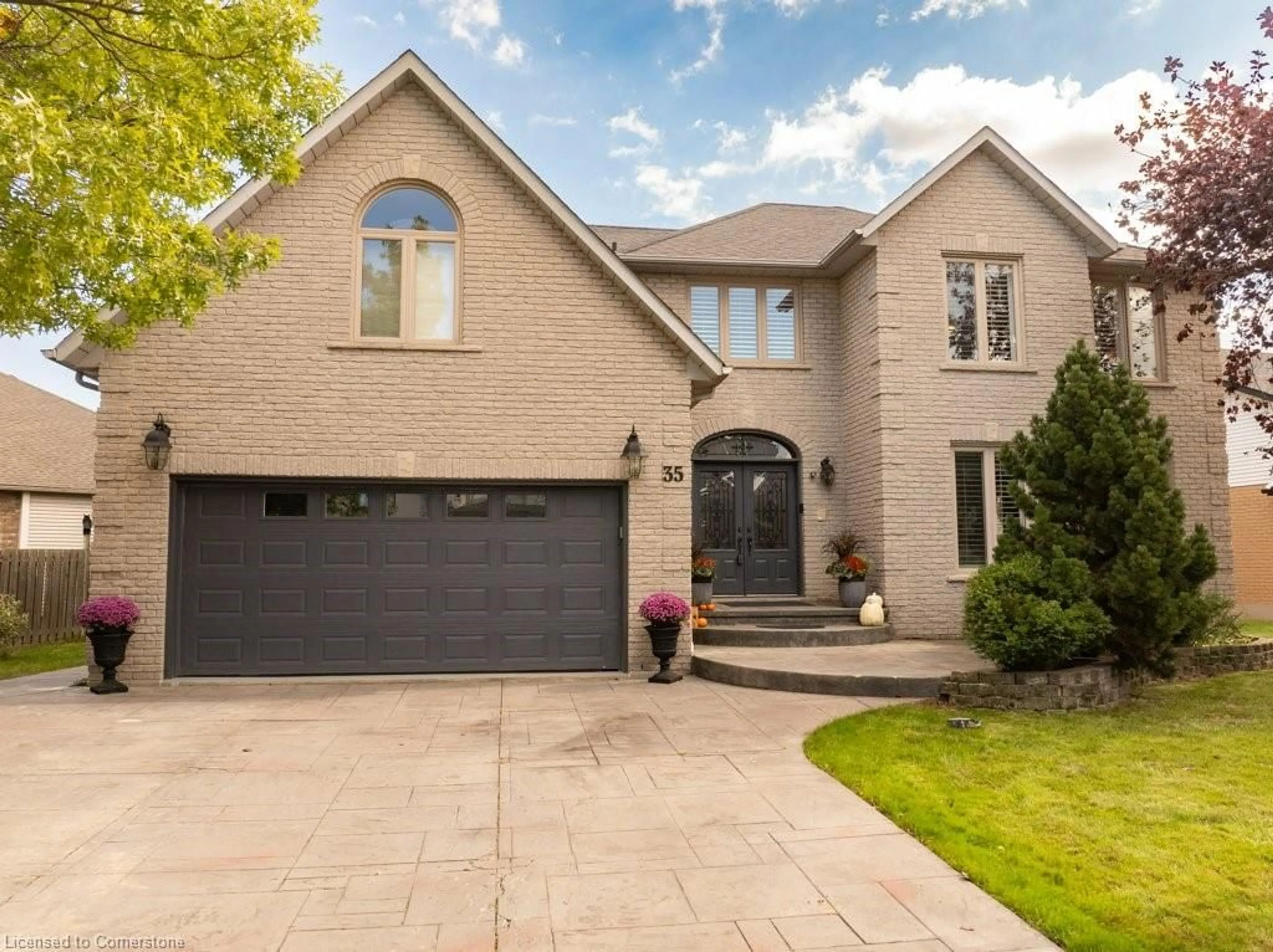 Home with brick exterior material, street for 35 Lido Dr, Stoney Creek Ontario L8E 5E8