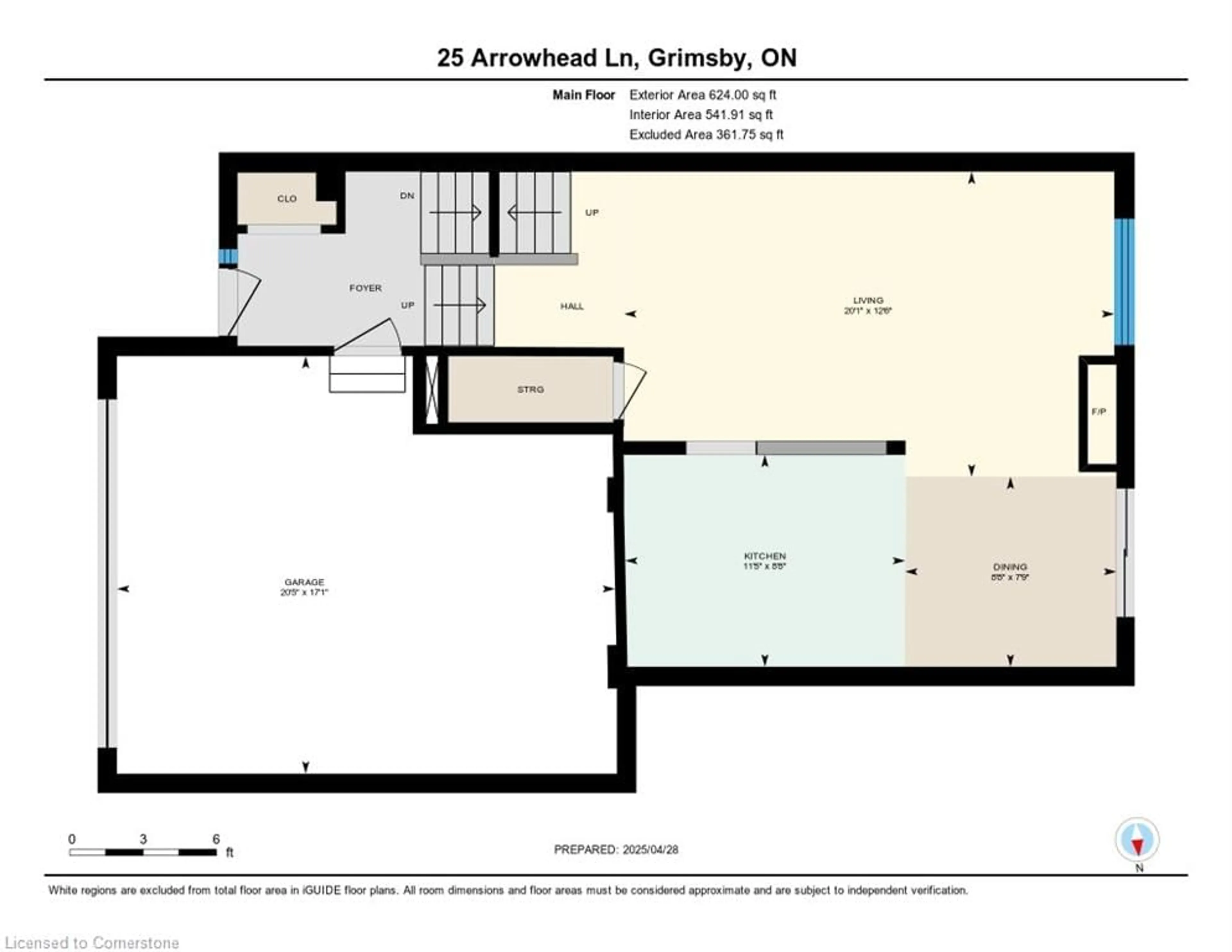 Floor plan for 25 Arrowhead Lane, Grimsby Ontario L3M 5M5