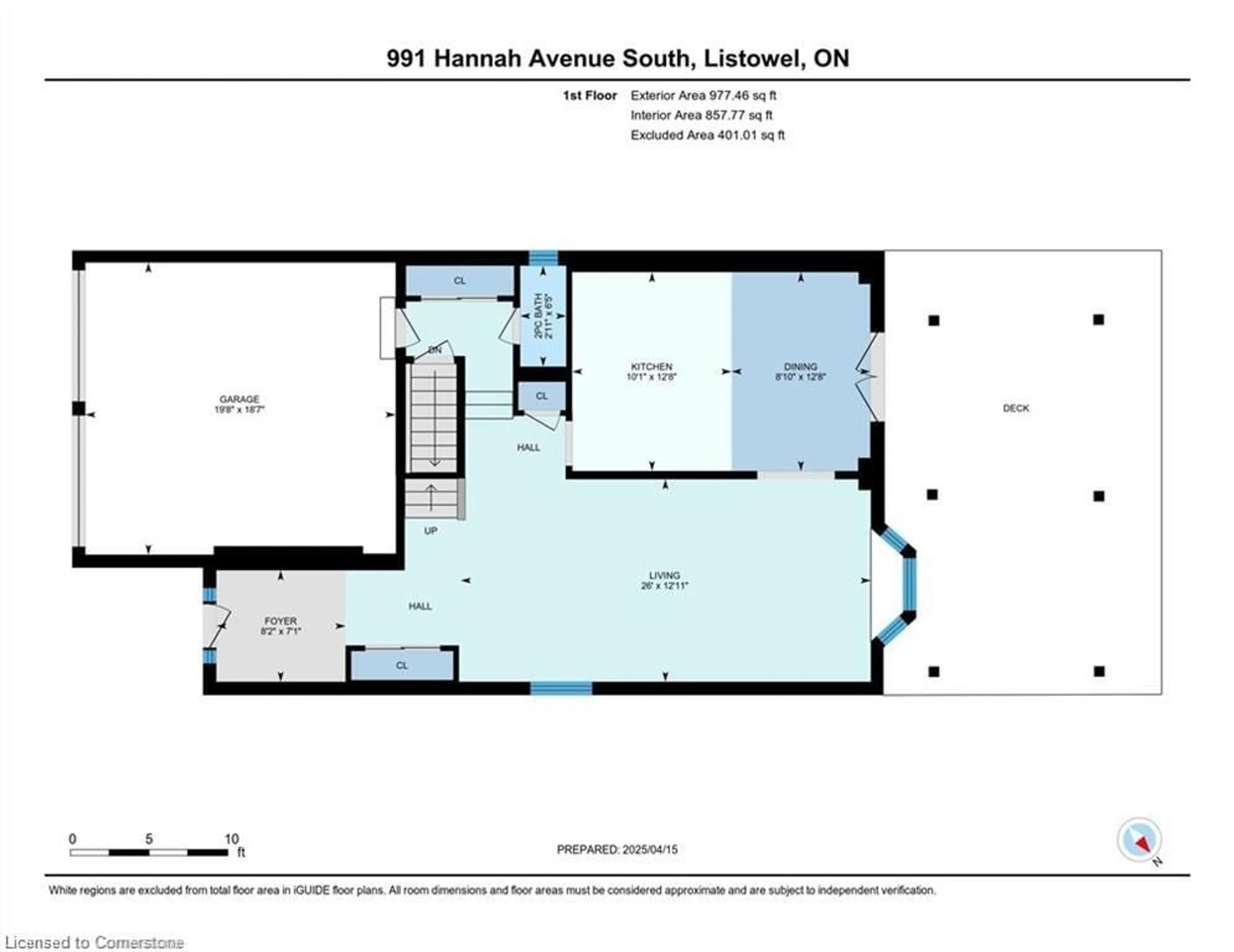 Floor plan for 991 Hannah Ave, Listowel Ontario N4W 0H6