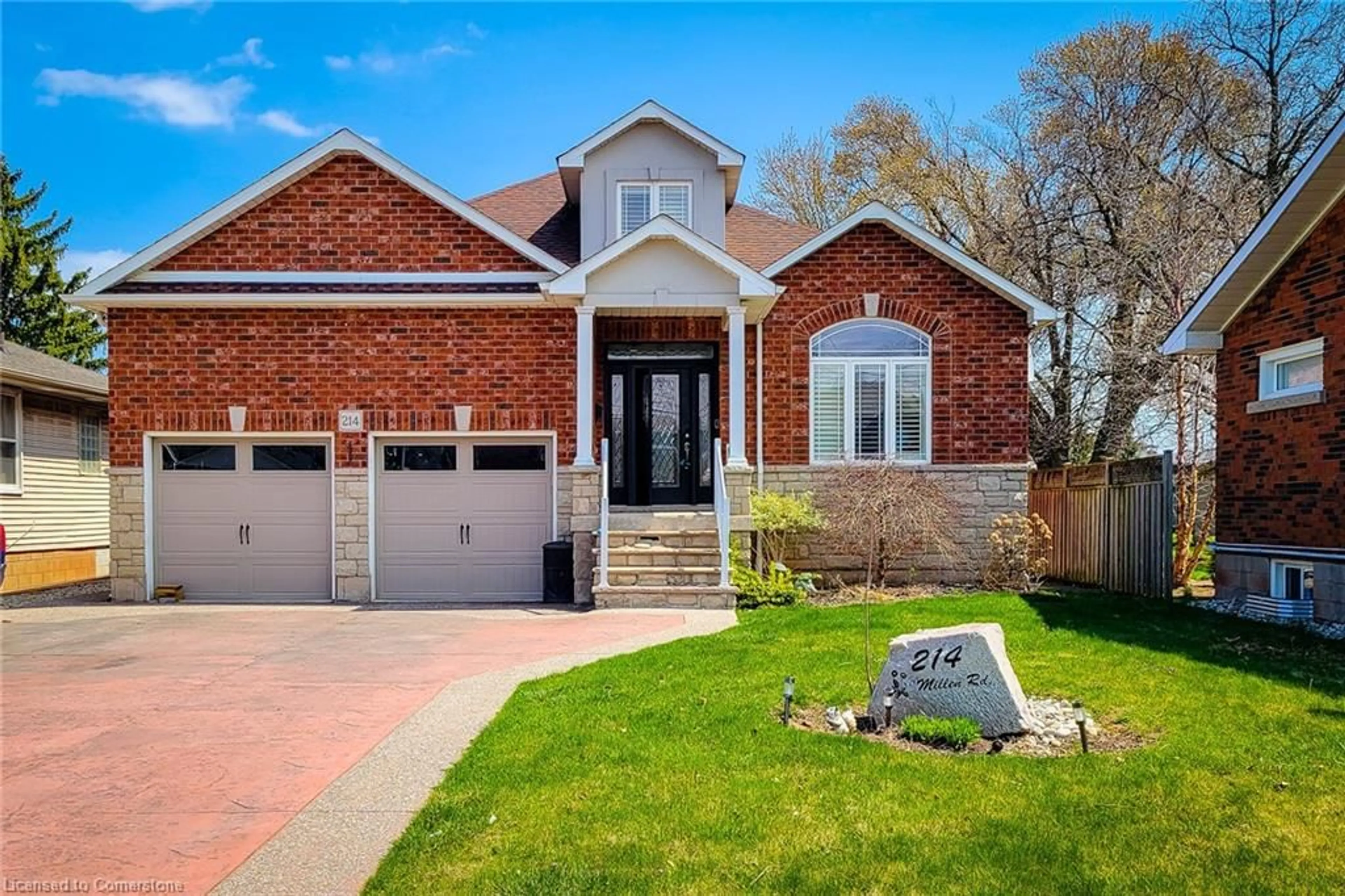 Home with brick exterior material, street for 214 Millen Rd, Stoney Creek Ontario L8E 2G7