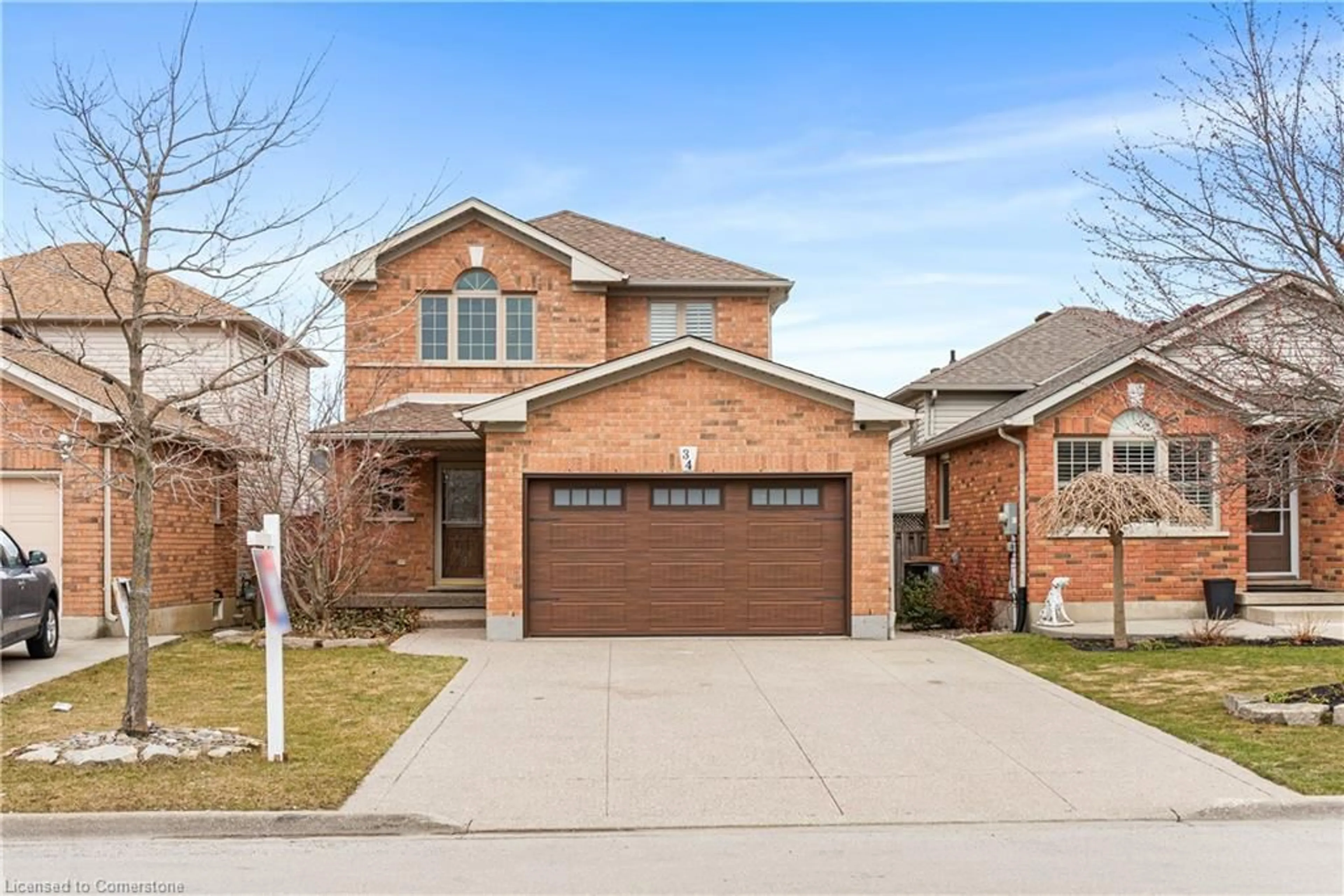 Home with brick exterior material, street for 34 Shadyglen Dr, Hamilton Ontario L8J 3W7