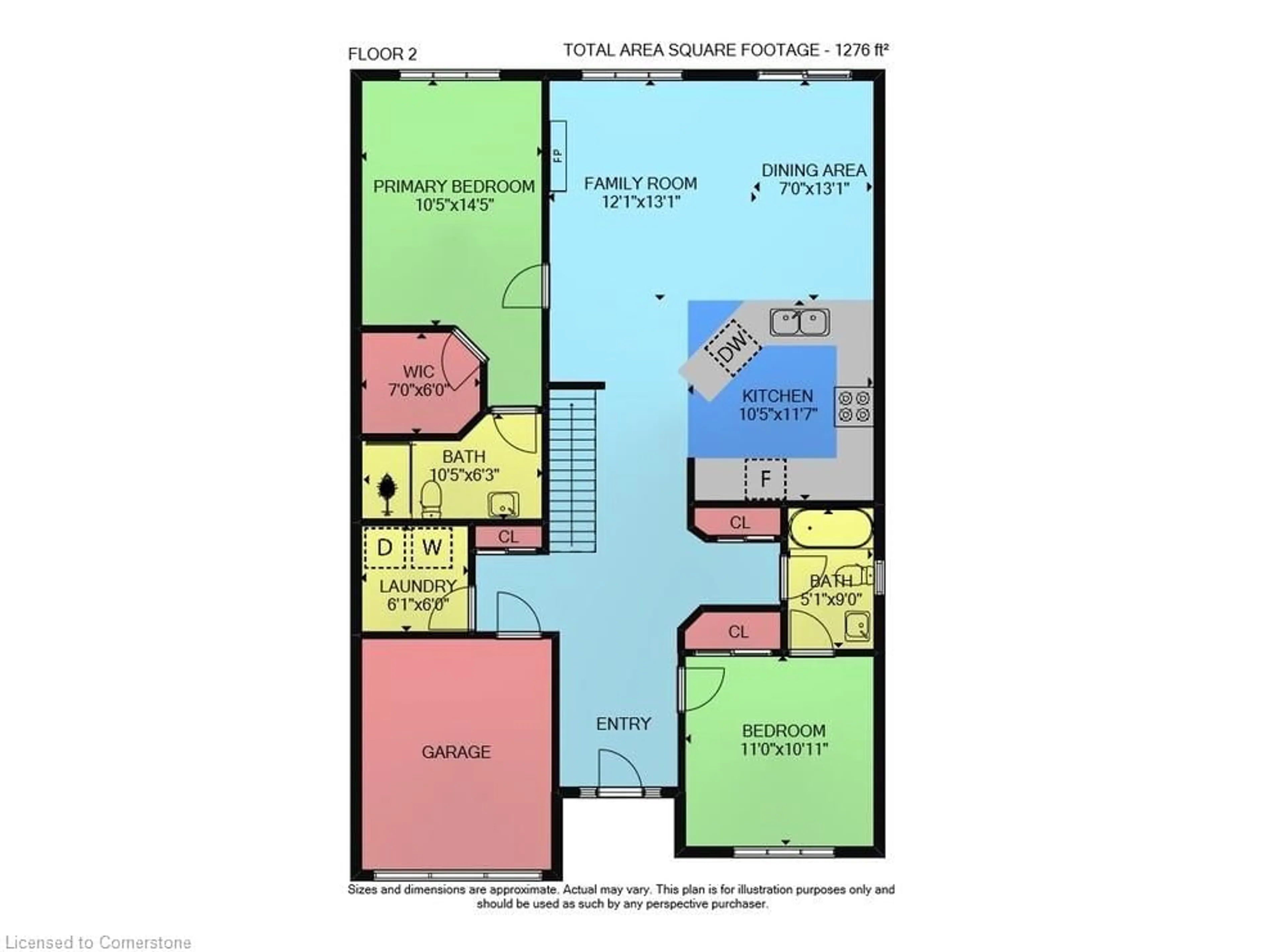 Floor plan for 3394 Dustan St, Vineland Ontario L0R 2E0