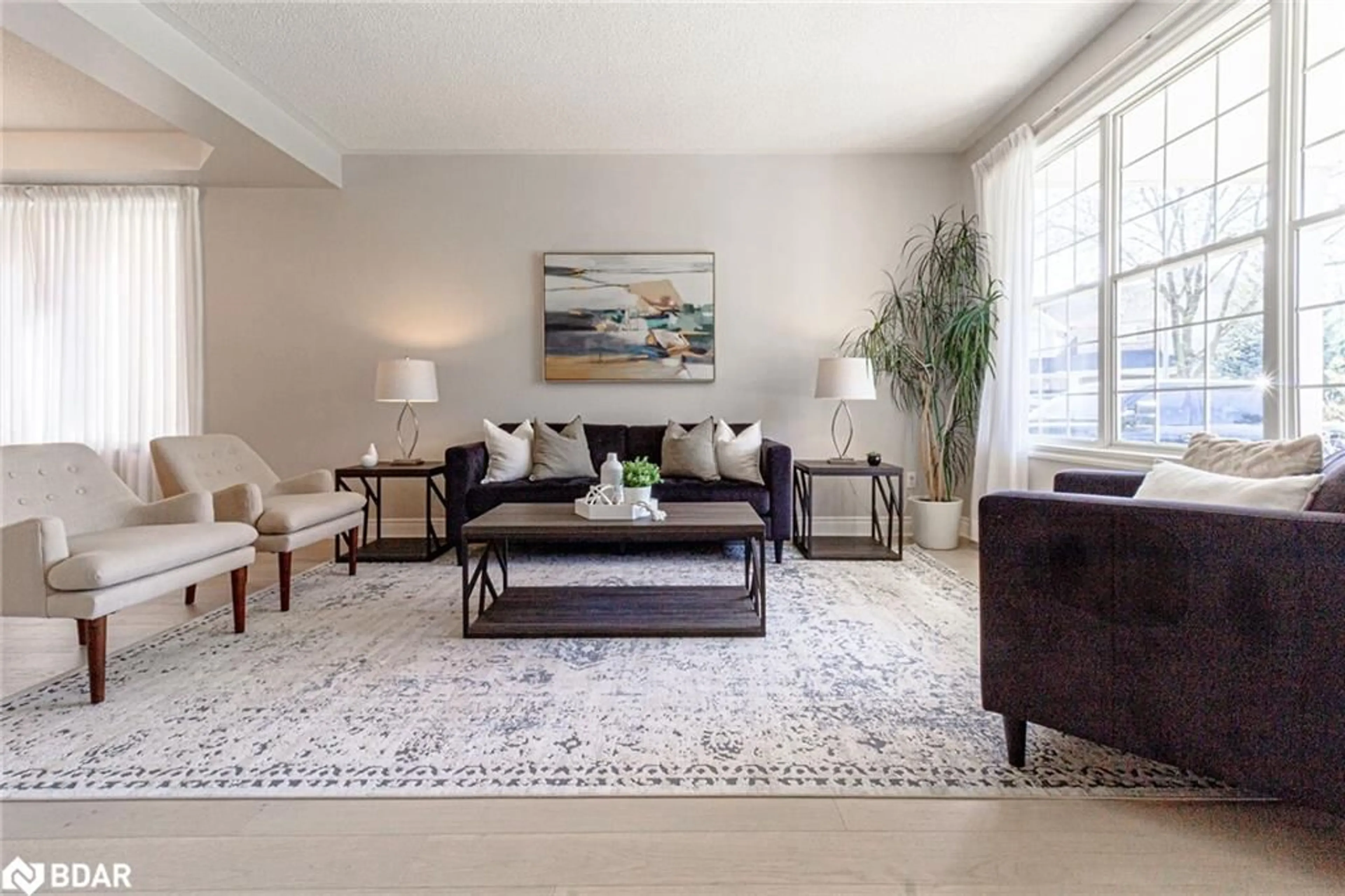 Living room with furniture, carpet floor for 2355 Gooseberry Way, Oakville Ontario L6M 4T8