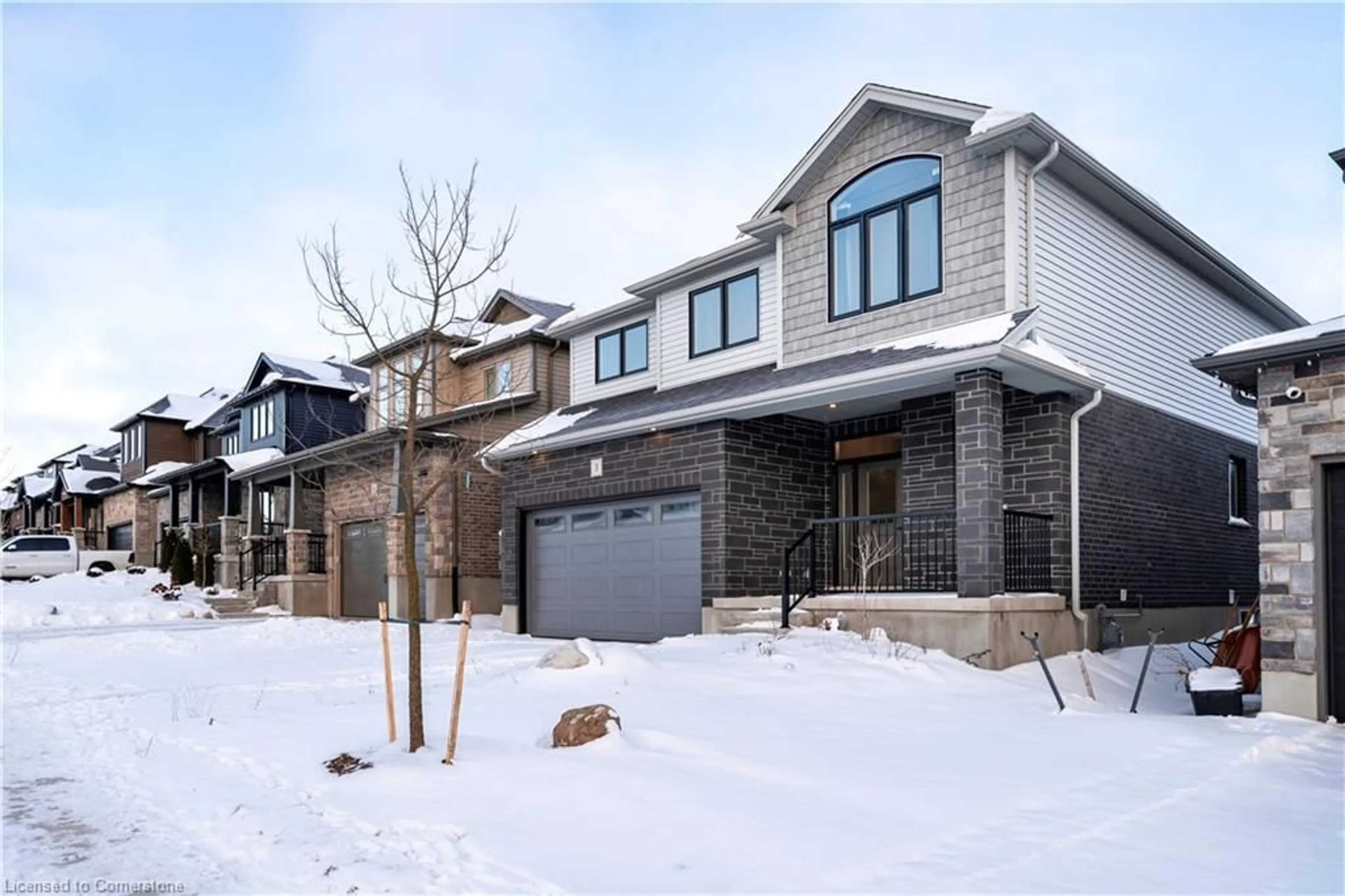 Home with brick exterior material, street for 3 Grundy Cres, Grand Valley Ontario L9W 7S7