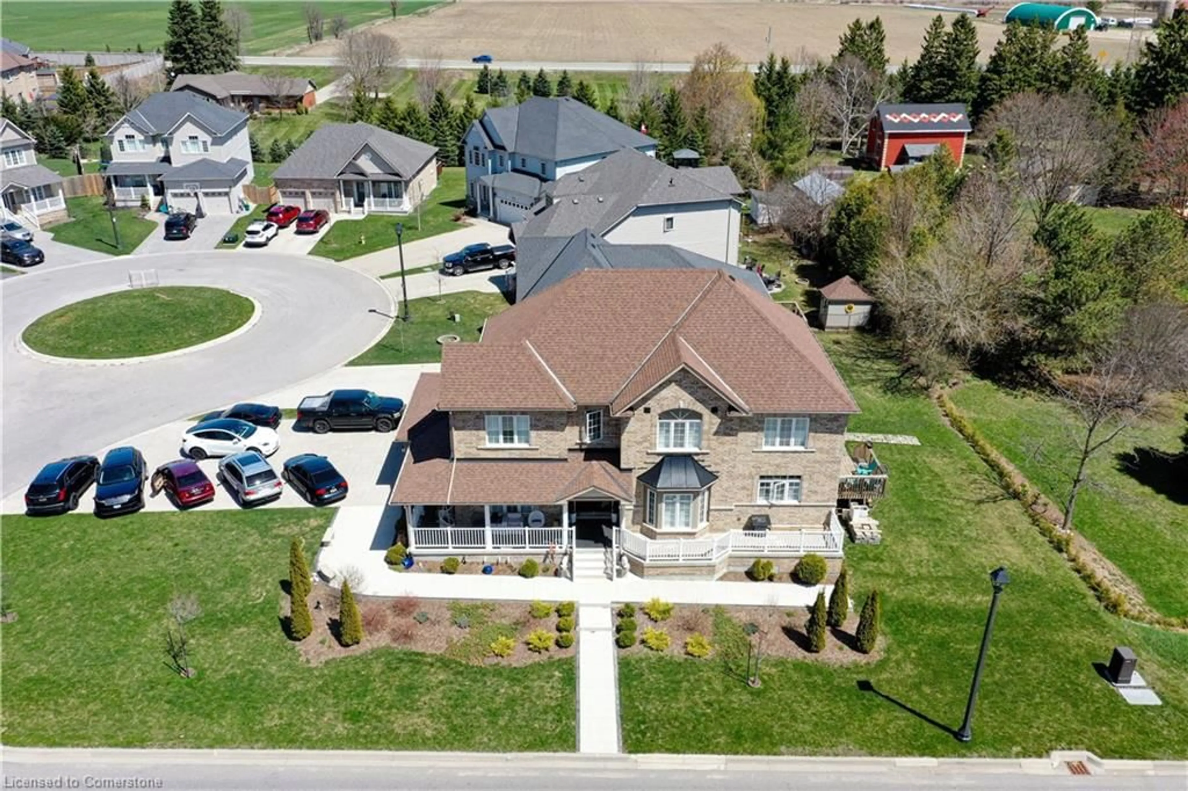 A pic from outside/outdoor area/front of a property/back of a property/a pic from drone, street for 11 Aitken Crt, Fergus Ontario N1M 0C8
