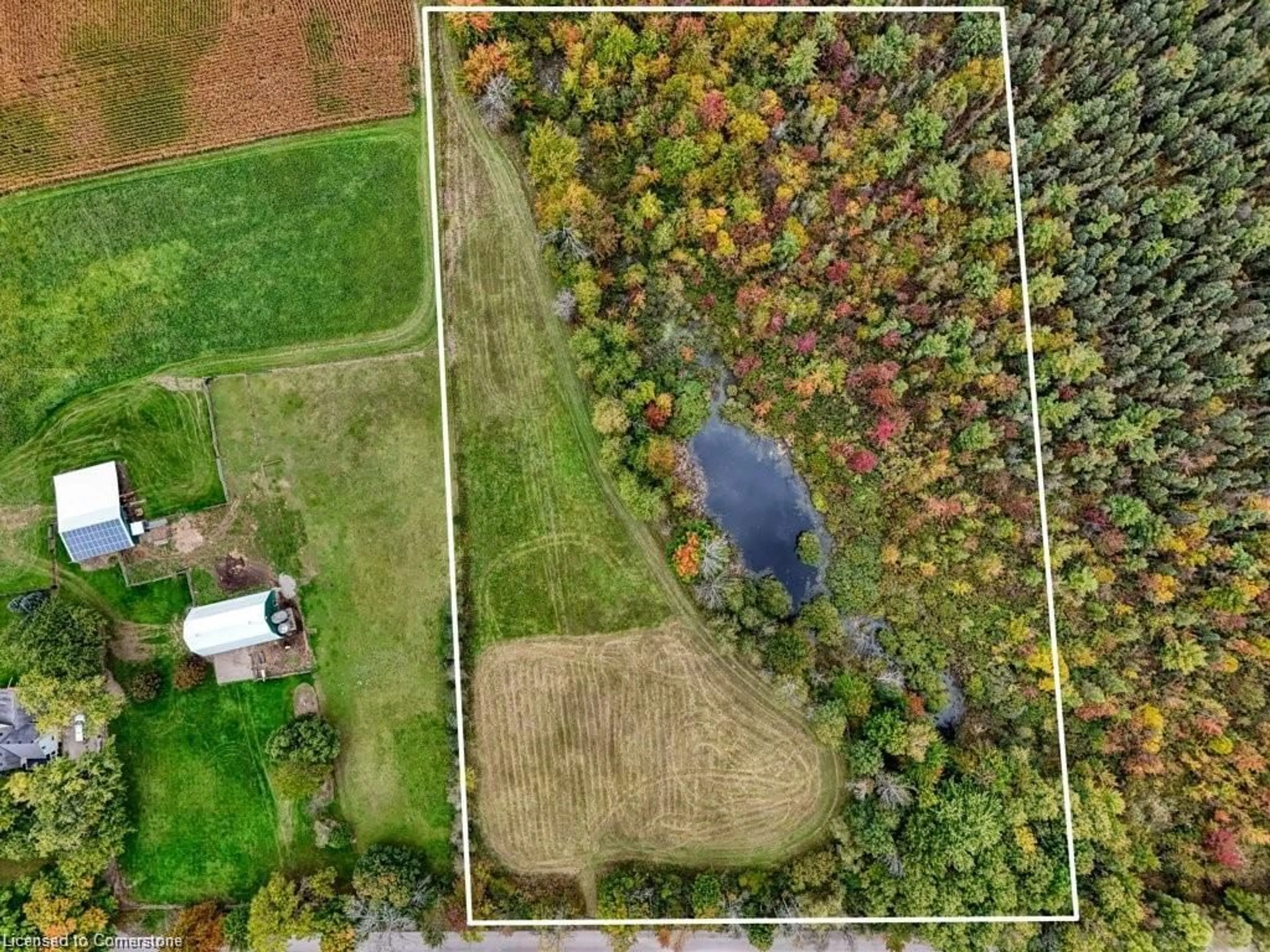 A pic from outside/outdoor area/front of a property/back of a property/a pic from drone, water/lake/river/ocean view for PART LOT 10 Clyde Rd, Cambridge Ontario N1R 5S7