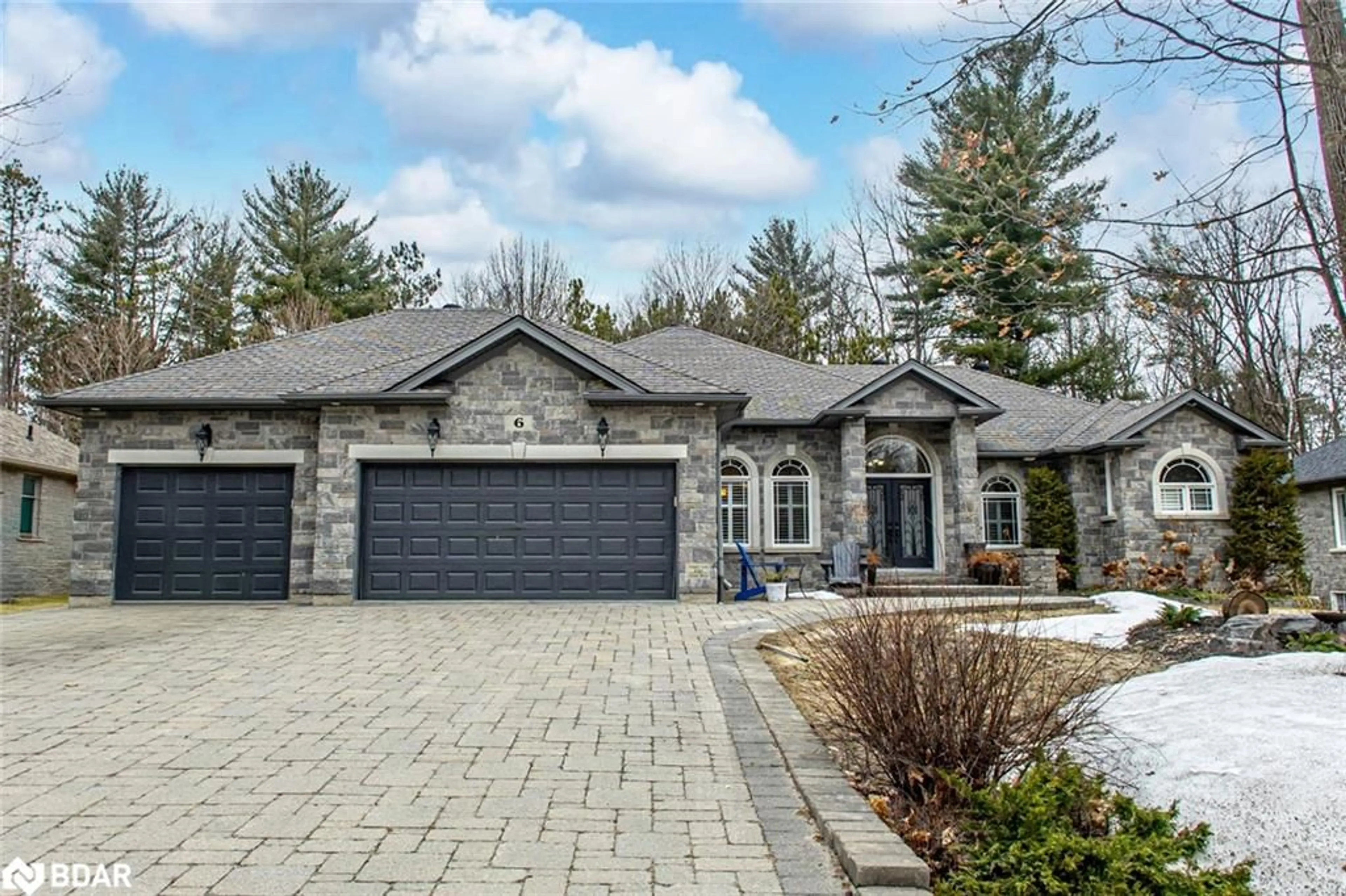 Home with brick exterior material, street for 6 Collins Lane, Springwater Ontario L9X 0H4