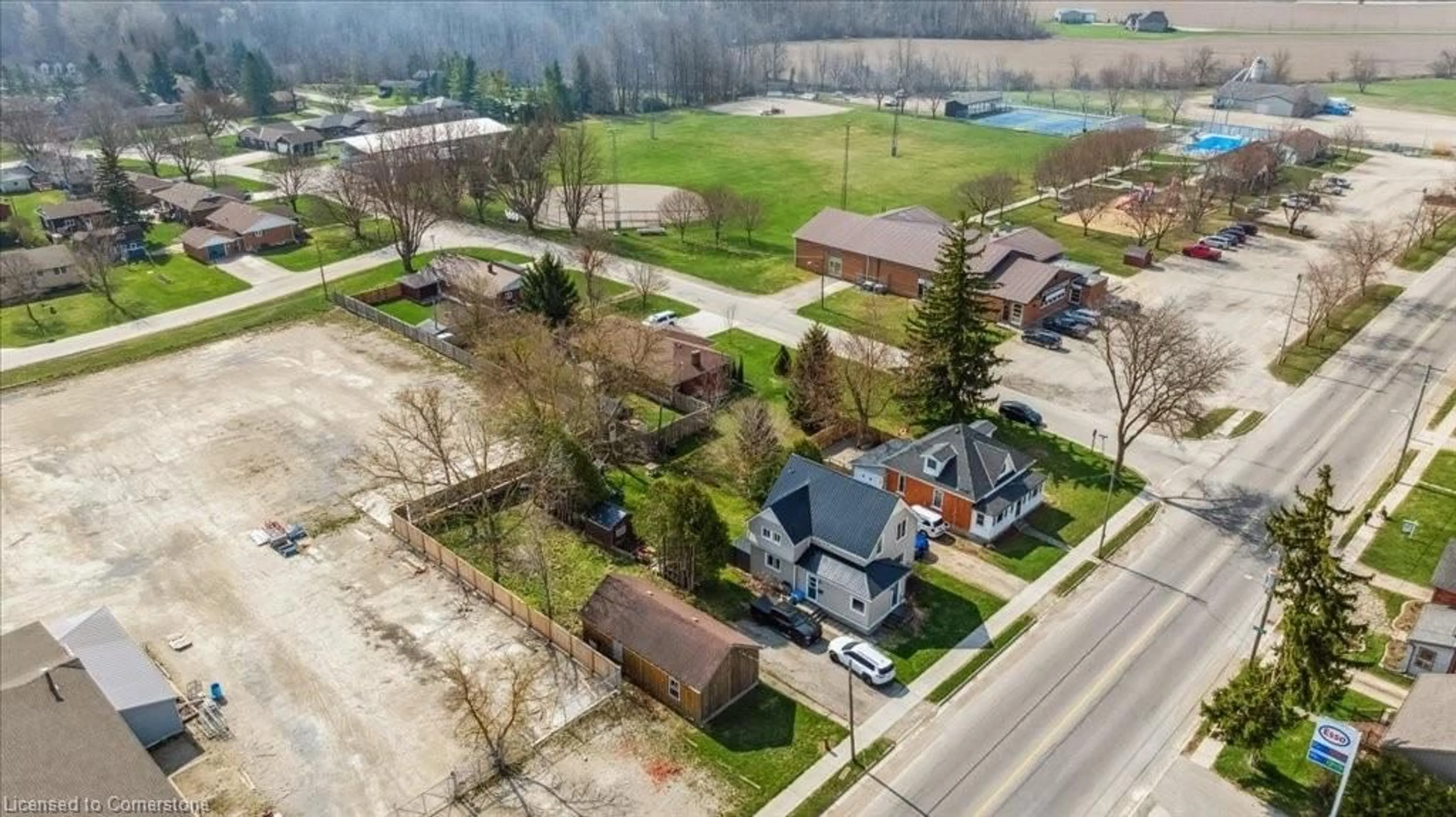 A pic from outside/outdoor area/front of a property/back of a property/a pic from drone, street for 239 Main St, Atwood Ontario N0G 1B0