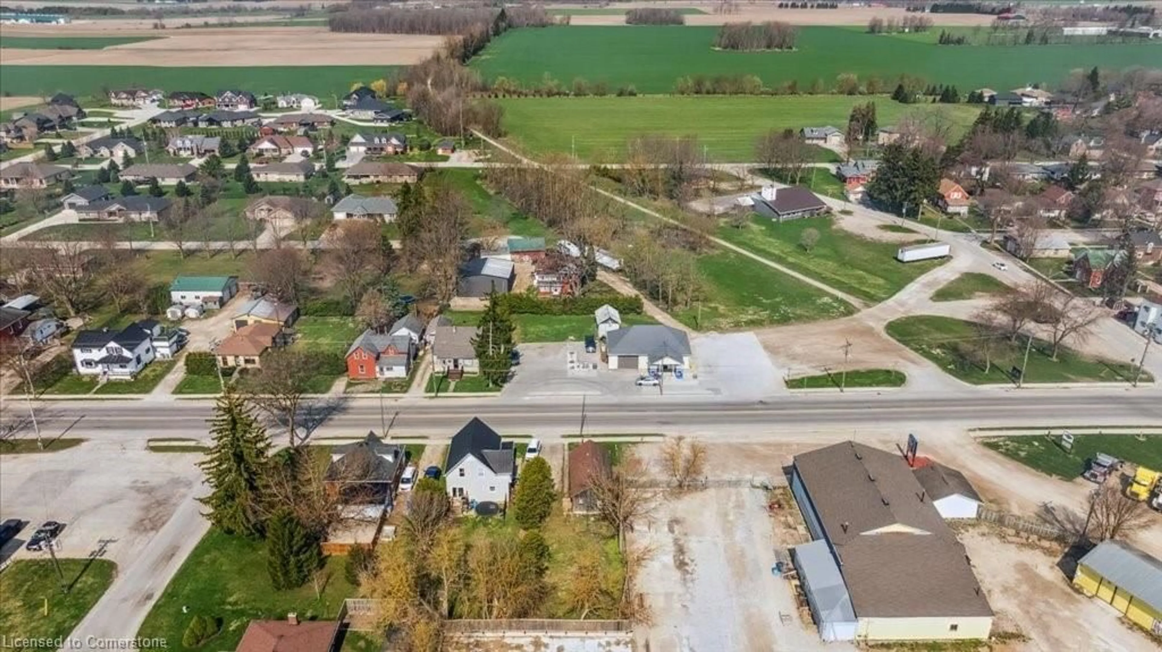 A pic from outside/outdoor area/front of a property/back of a property/a pic from drone, street for 239 Main St, Atwood Ontario N0G 1B0
