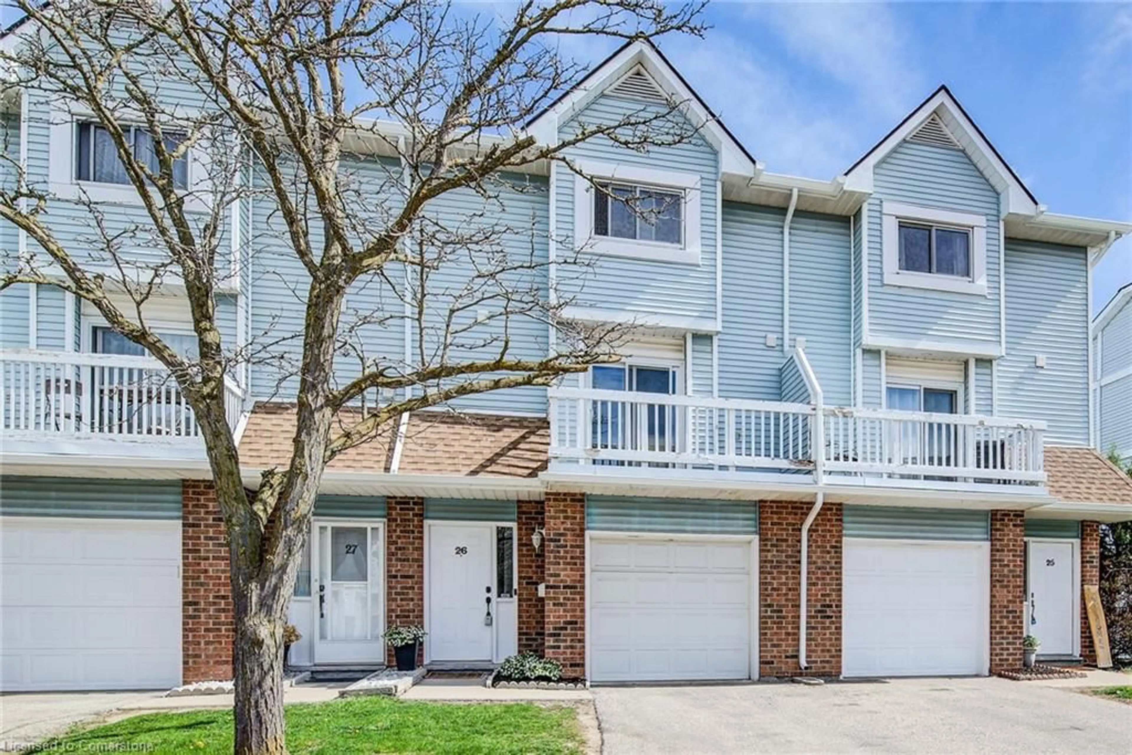 Home with vinyl exterior material, street for 111 Traynor Ave #26, Kitchener Ontario N2C 2N2
