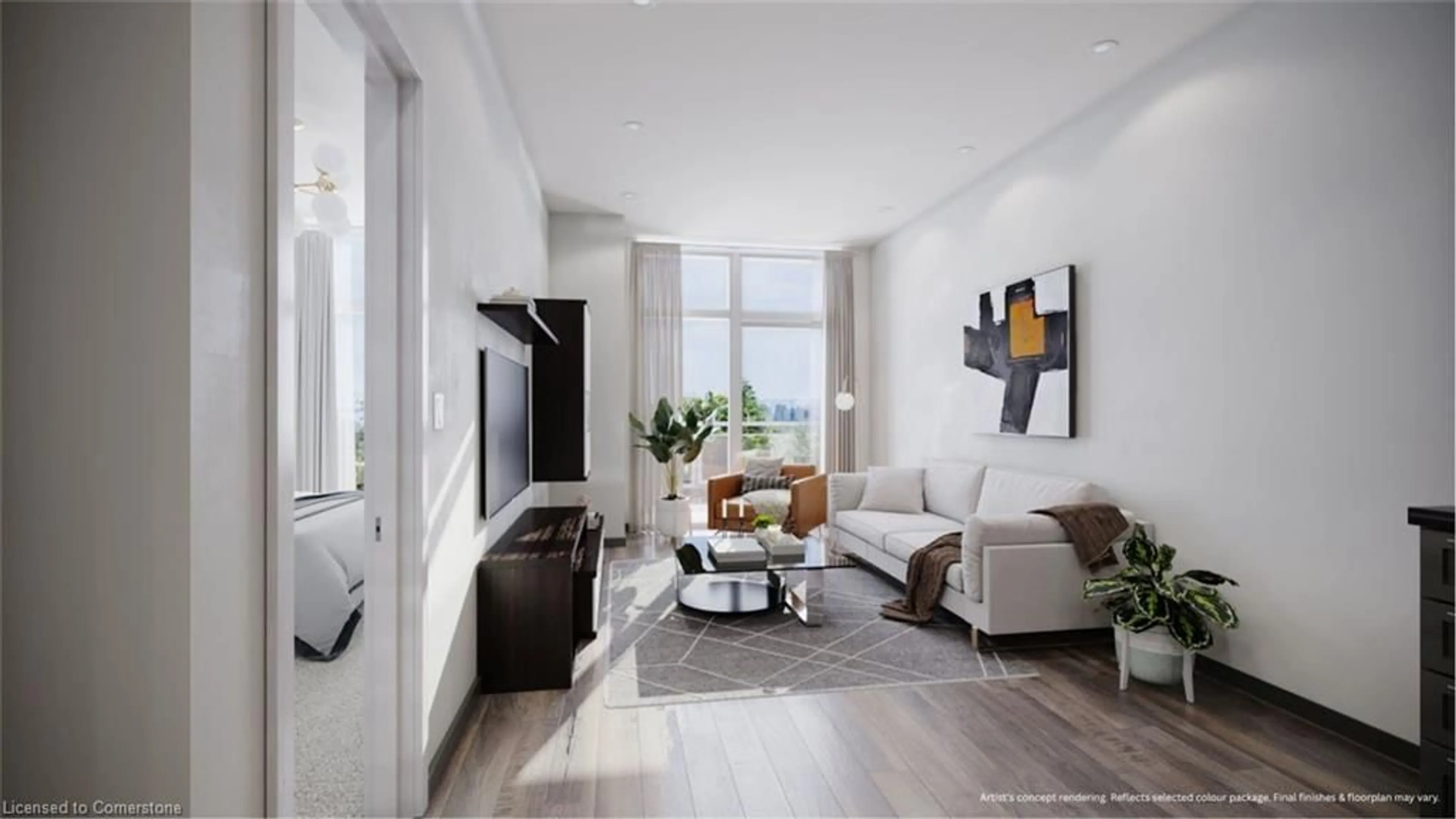 Living room with furniture, unknown for 461 Green Rd #205, Stoney Creek Ontario L8E 5B4