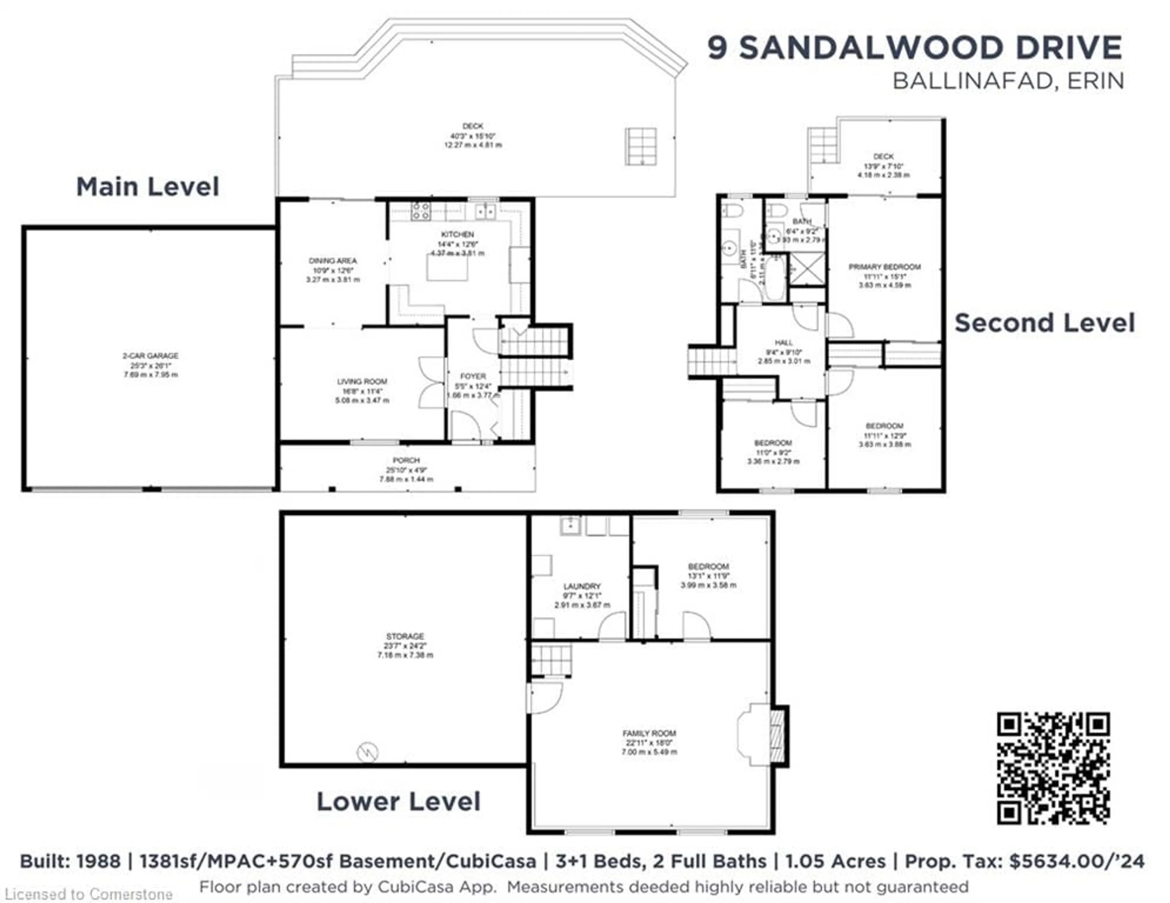 Floor plan for 9 Sandalwood Dr, Ballinafad Ontario N0B 1H0