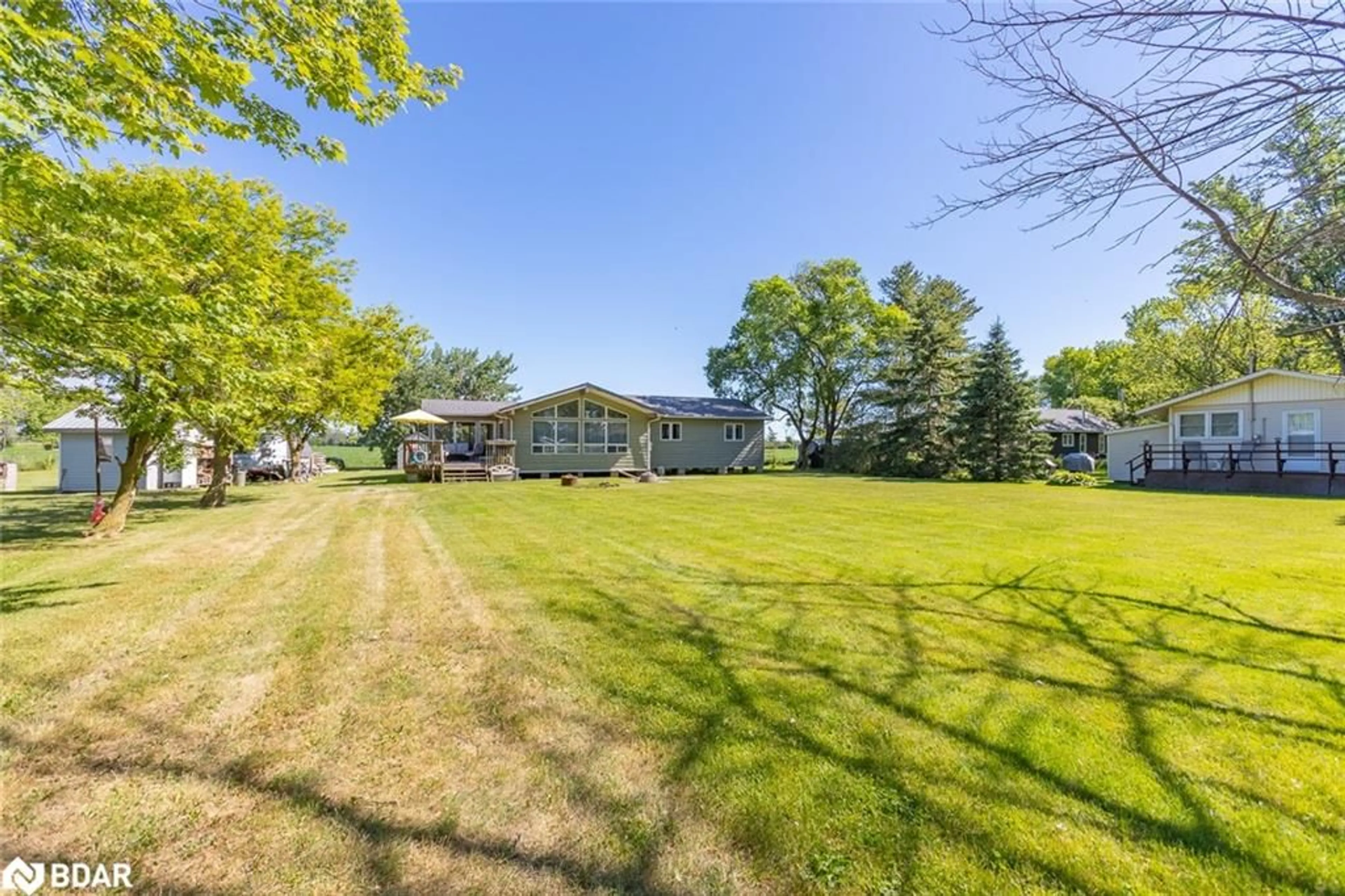 A pic from outside/outdoor area/front of a property/back of a property/a pic from drone, water/lake/river/ocean view for 38 Derner Line, Lowbanks Ontario N0A 1K0