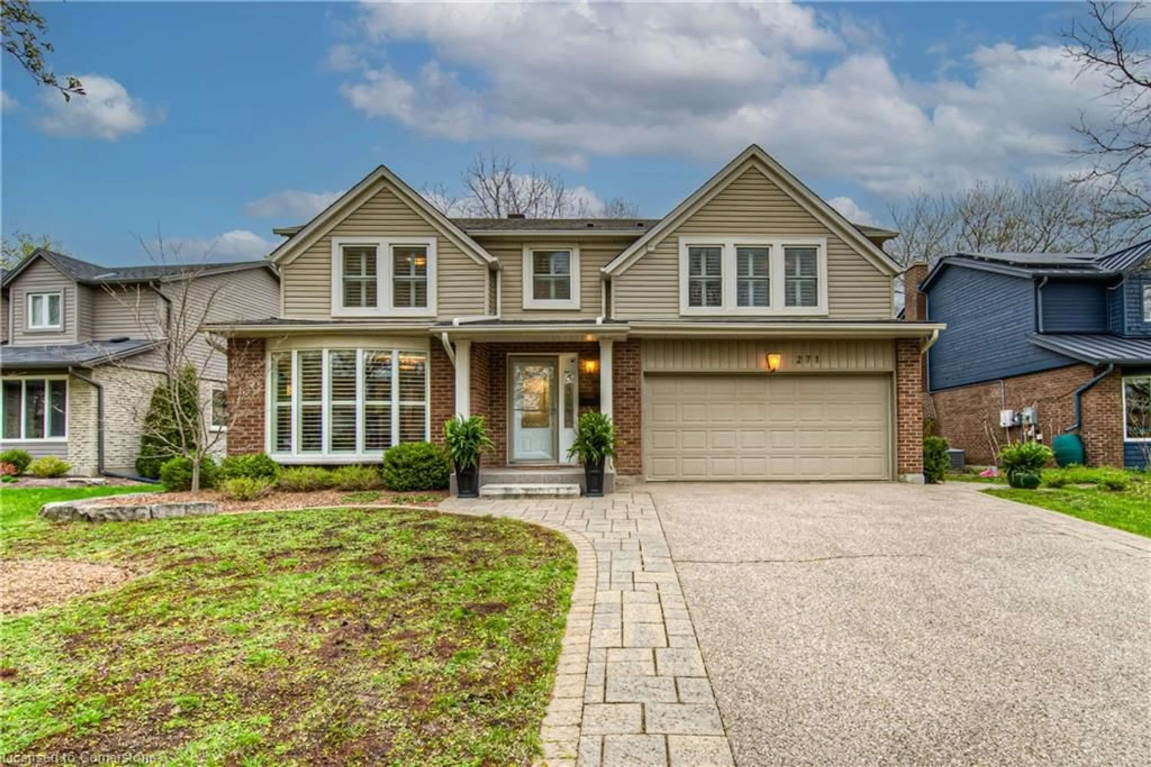 Home with brick exterior material, street for 271 Beechlawn Dr, Waterloo Ontario N2L 5W8