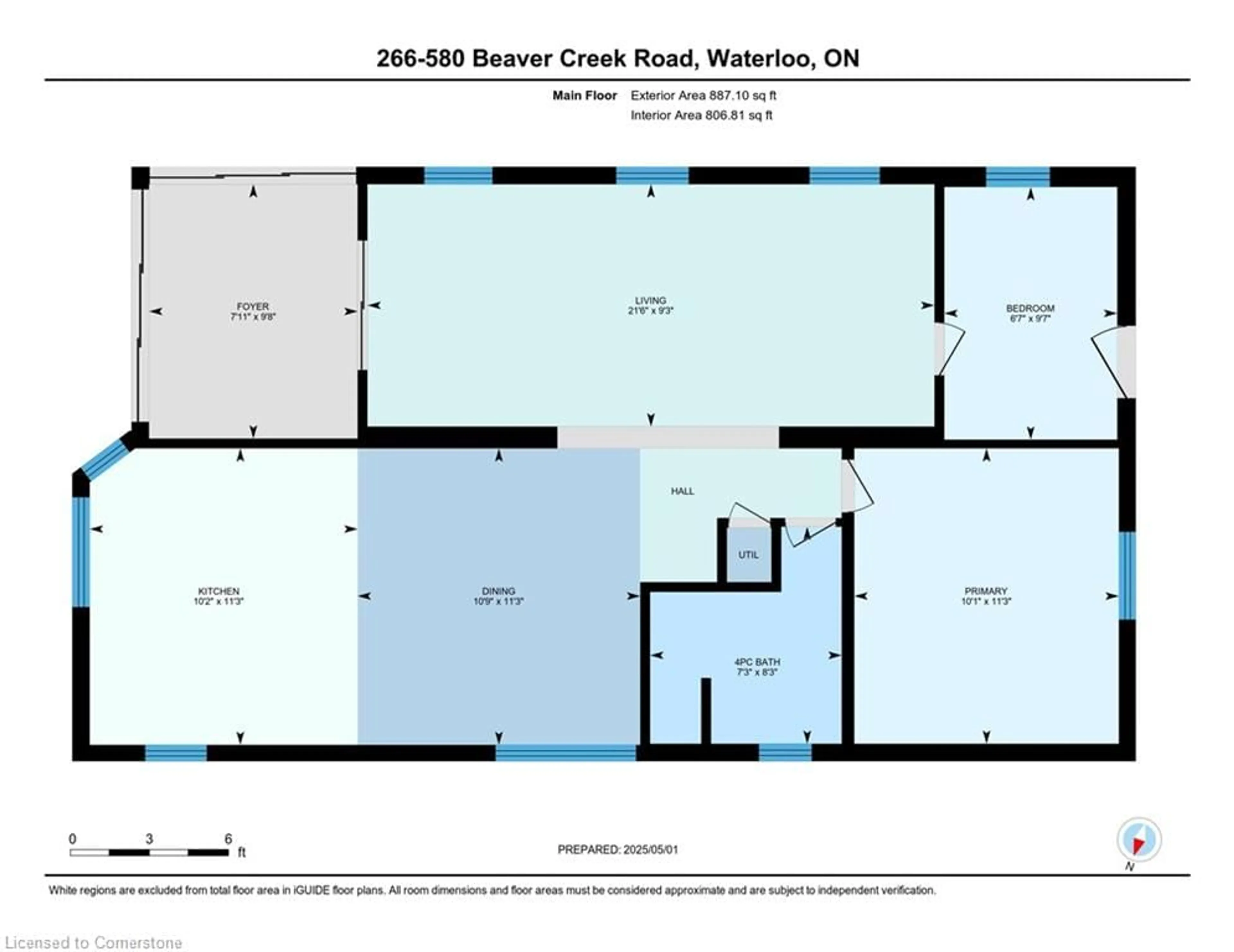 Floor plan for 580 Beaver Creek Rd #266, Waterloo Ontario N2J 3Z4