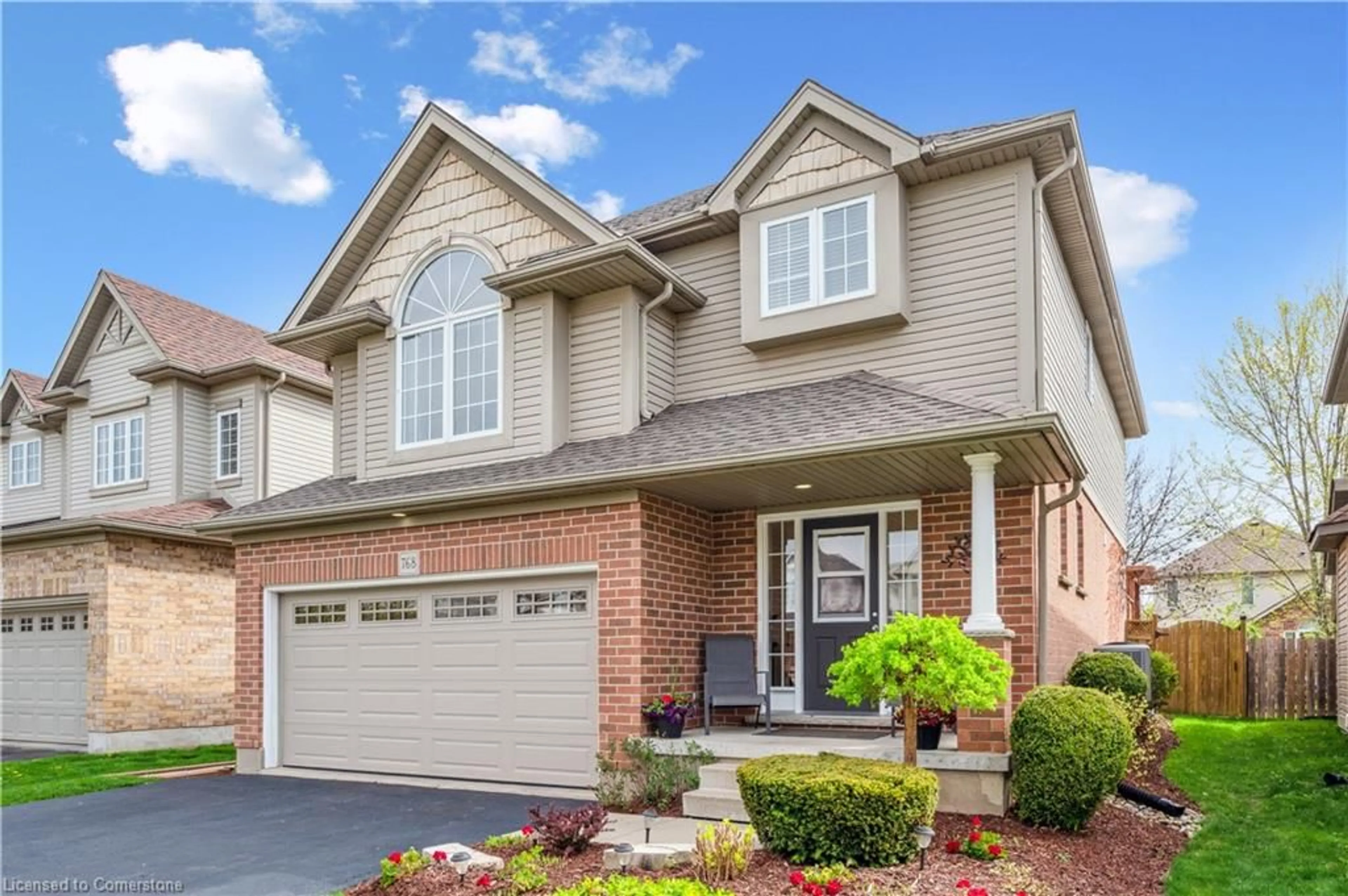 Home with brick exterior material, street for 768 Shediac Cres, Waterloo Ontario N2K 4M4