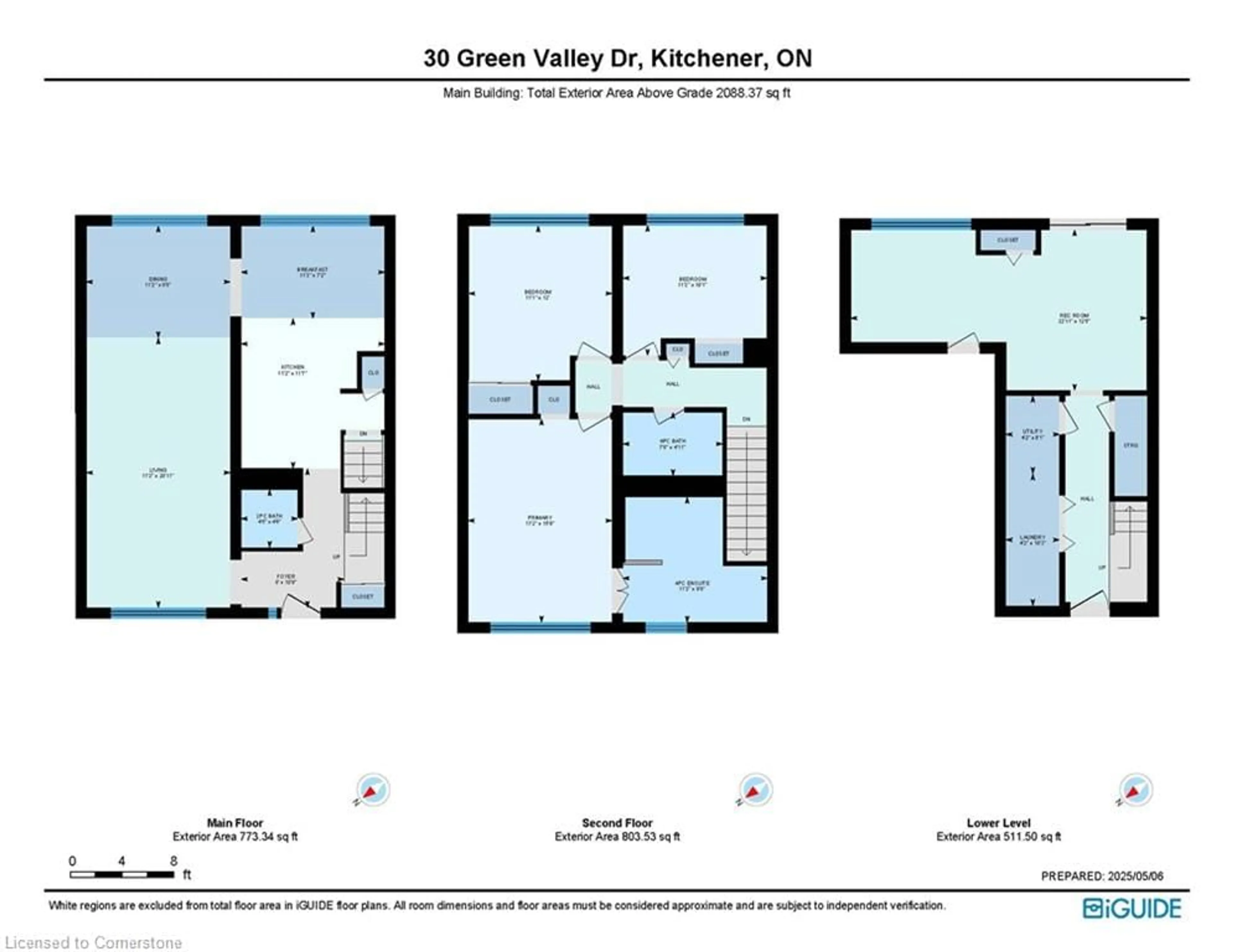 Floor plan for 30 Green Valley Dr #3, Kitchener Ontario N2P 1G8