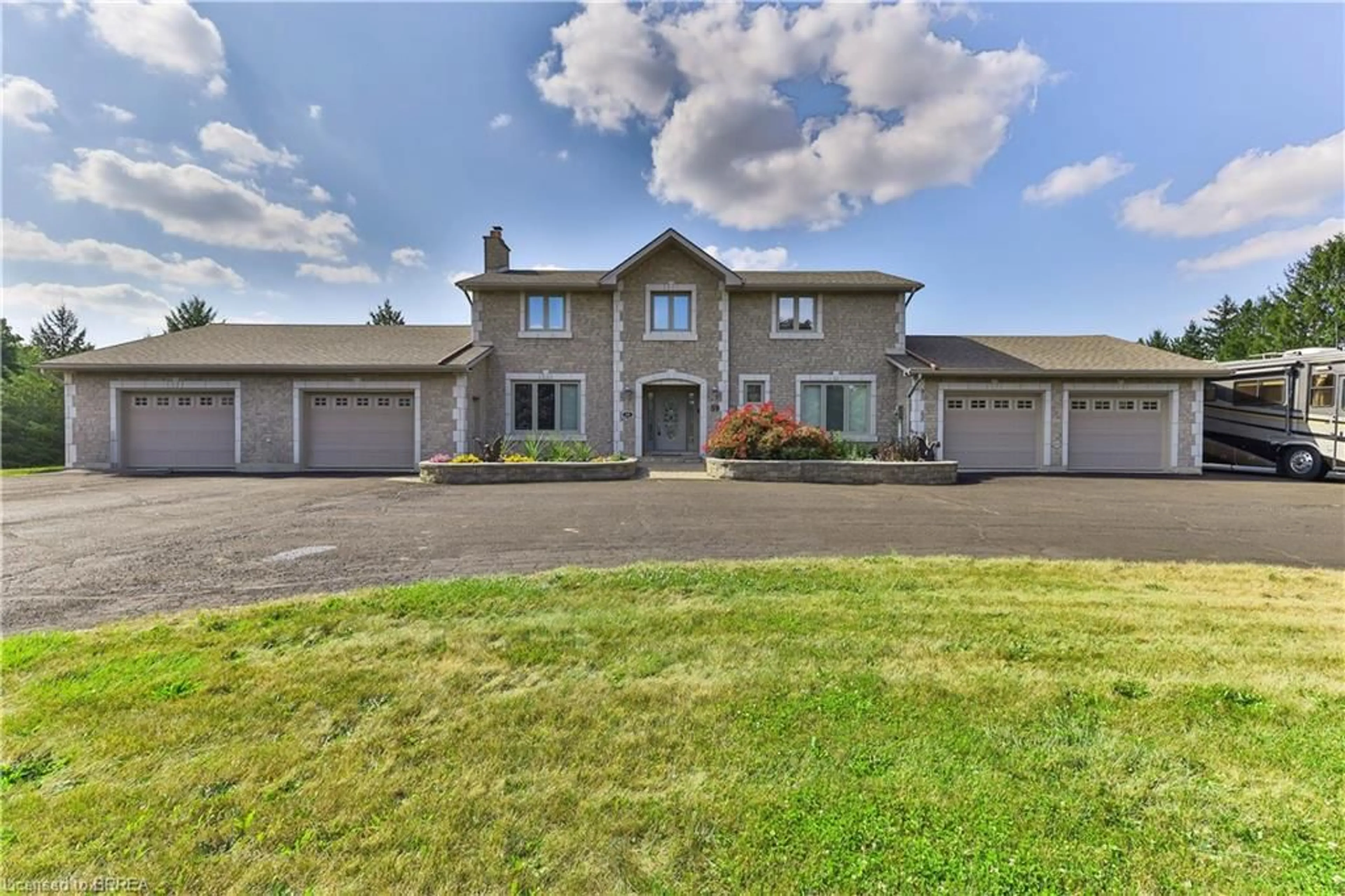 A pic from outside/outdoor area/front of a property/back of a property/a pic from drone, street for 59 Highland Dr, Brantford Ontario N3T 0L5