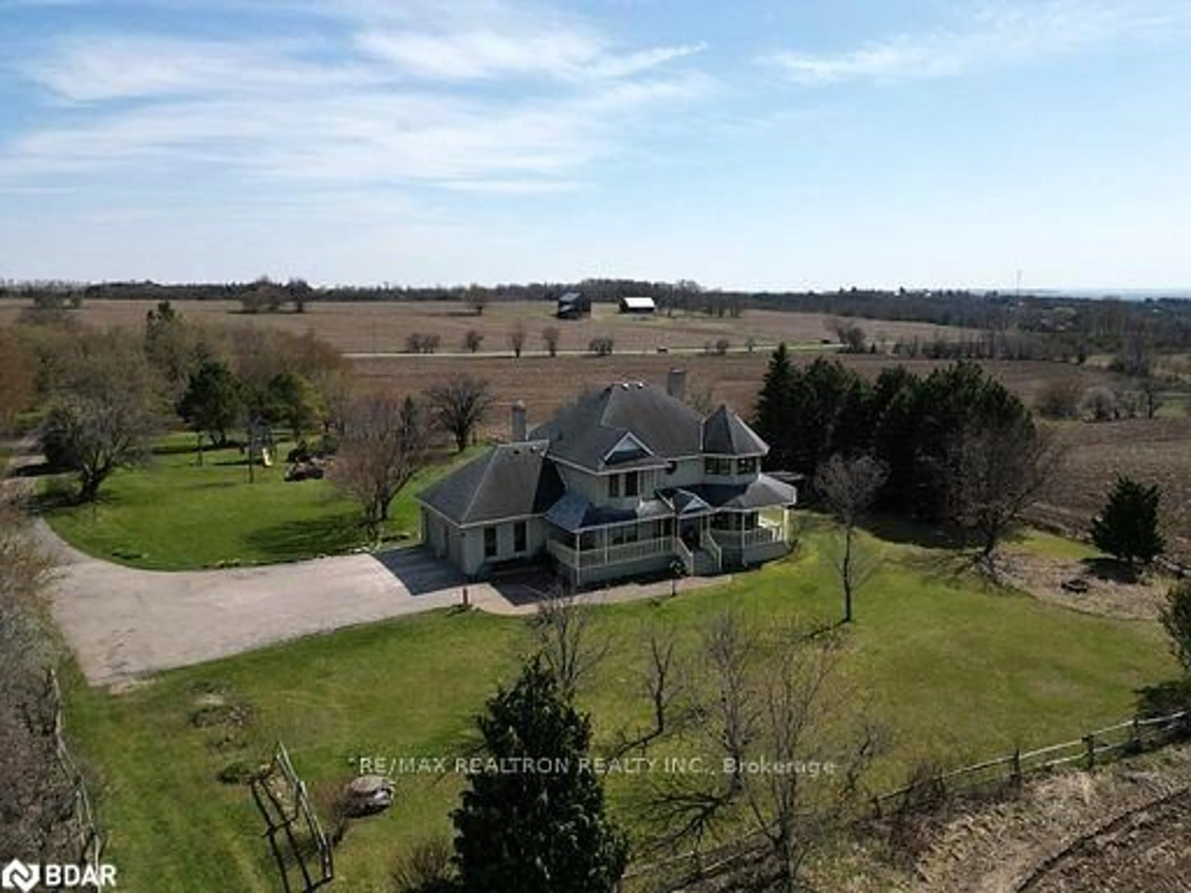 A pic from outside/outdoor area/front of a property/back of a property/a pic from drone, water/lake/river/ocean view for 4144 Line 12, Bradford West Gwillimbury Ontario L0L 1L0