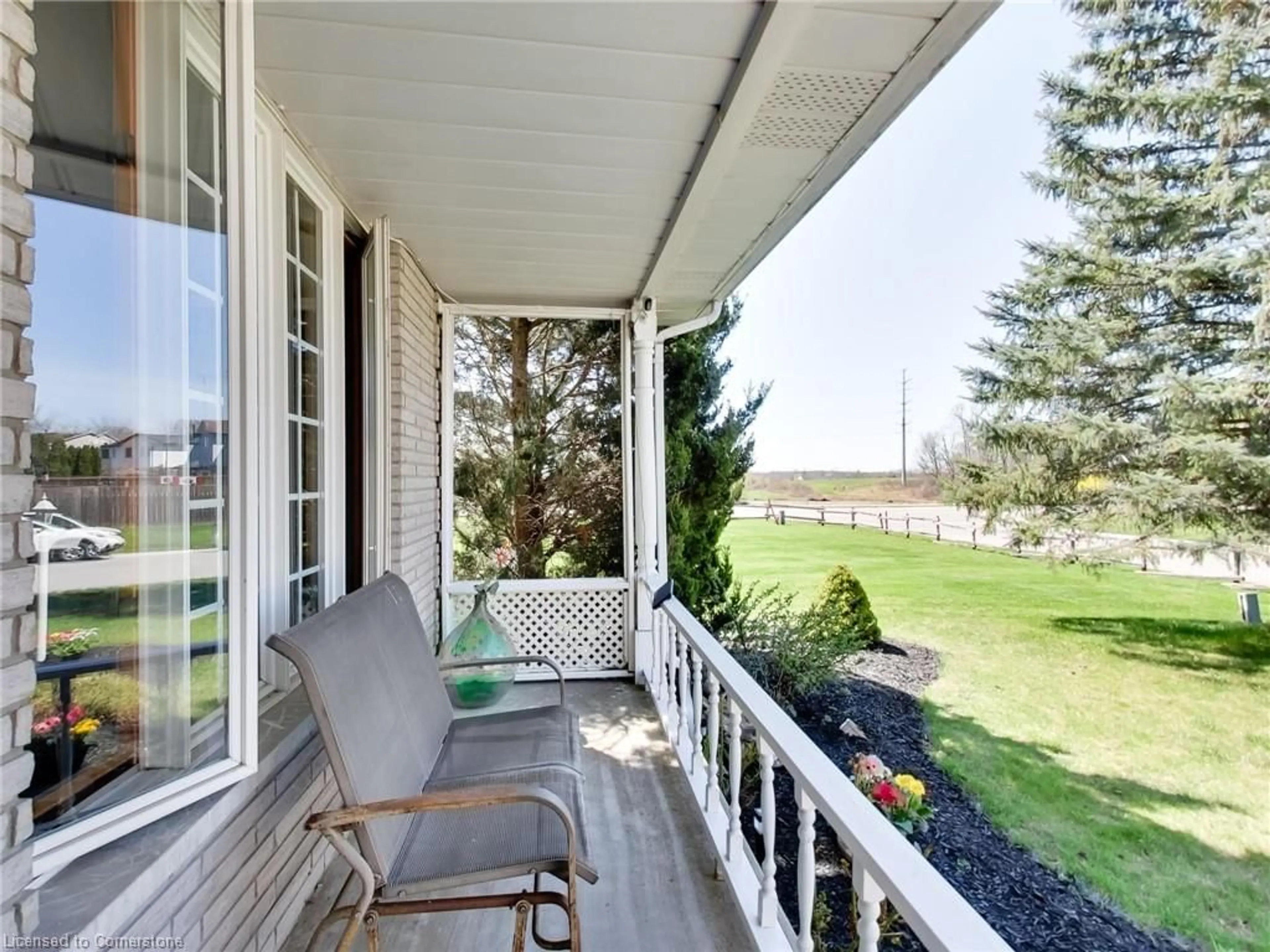 Patio, water/lake/river/ocean view for 55 Buchanan Dr, Caledonia Ontario N3W 1H1