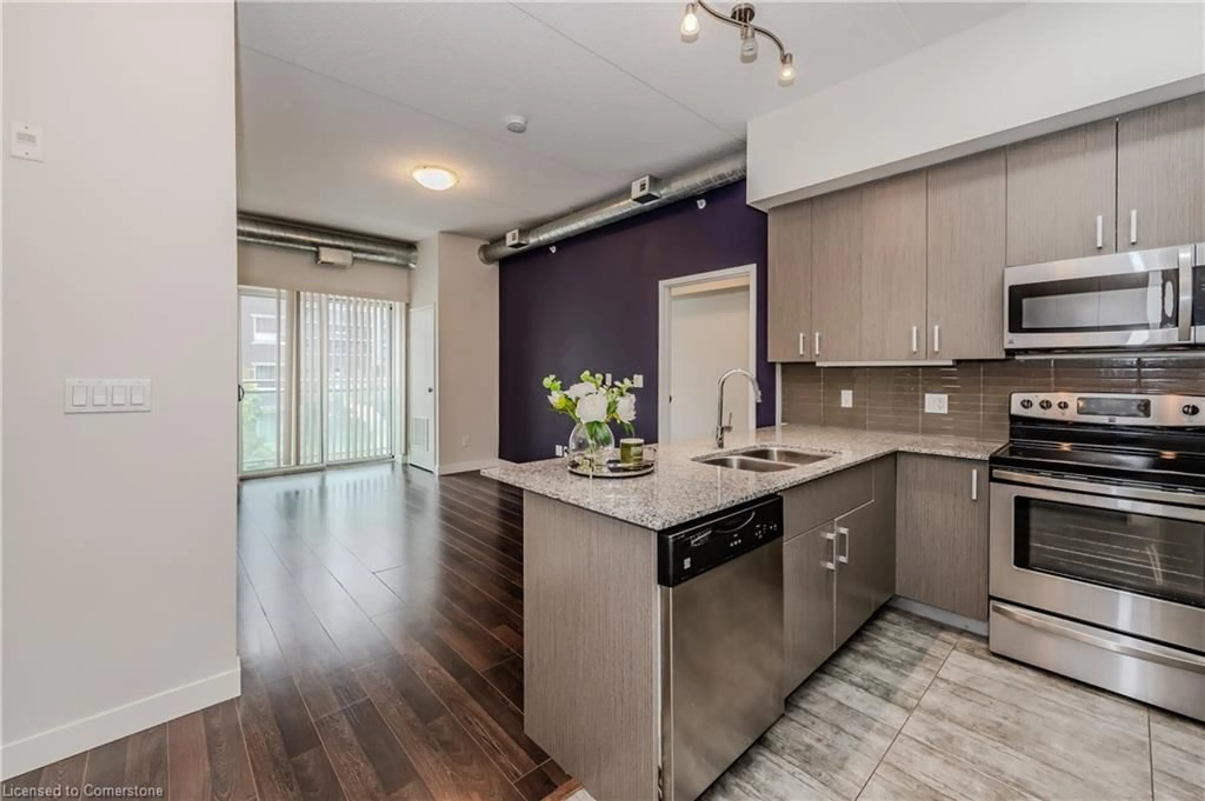 Open concept kitchen, unknown for 62 Balsam St #H201, Waterloo Ontario N2L 3H2