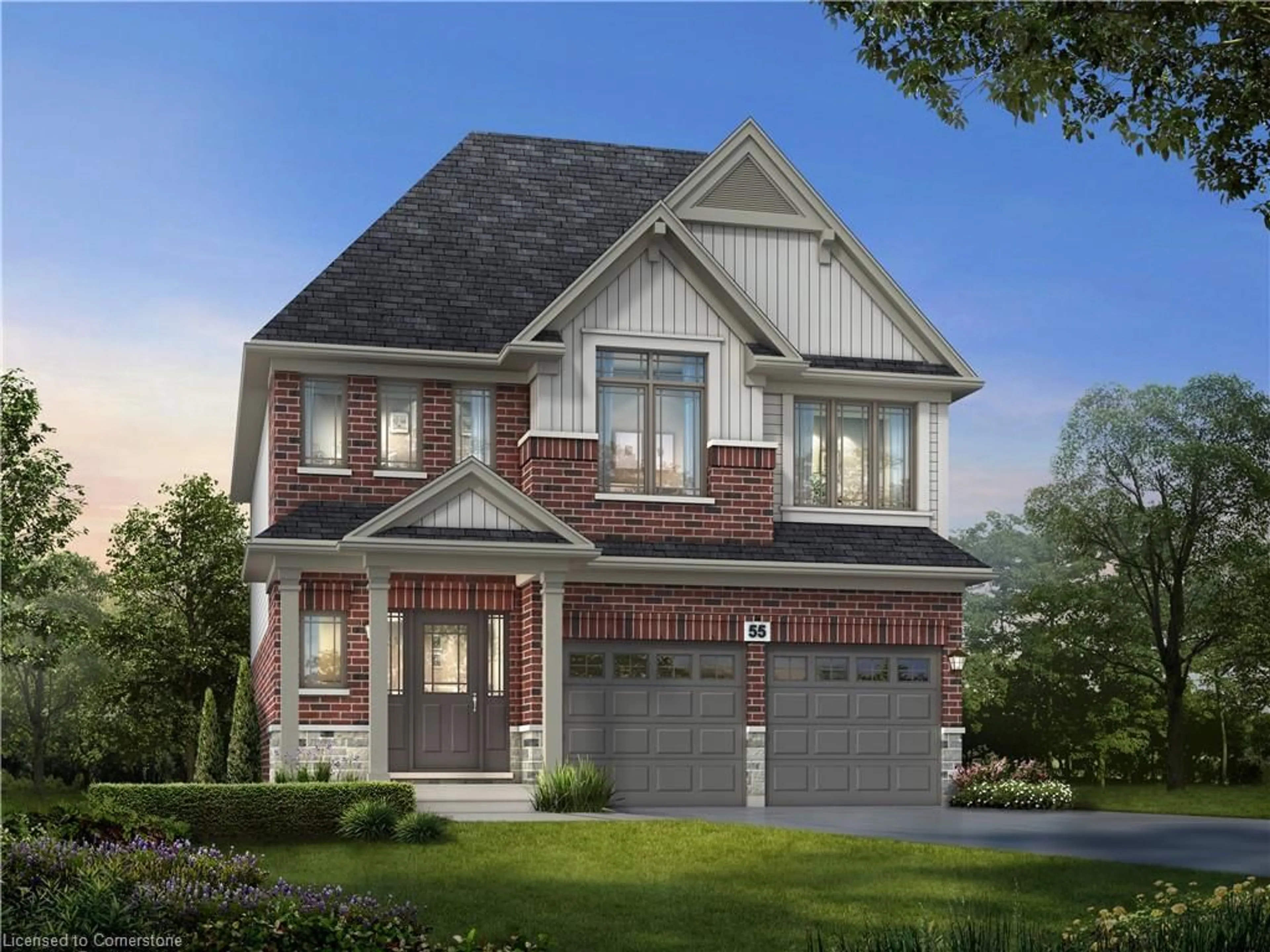 Home with brick exterior material, street for 52 Ralph Newbrooke Cir, Paris Ontario N3L 0P2