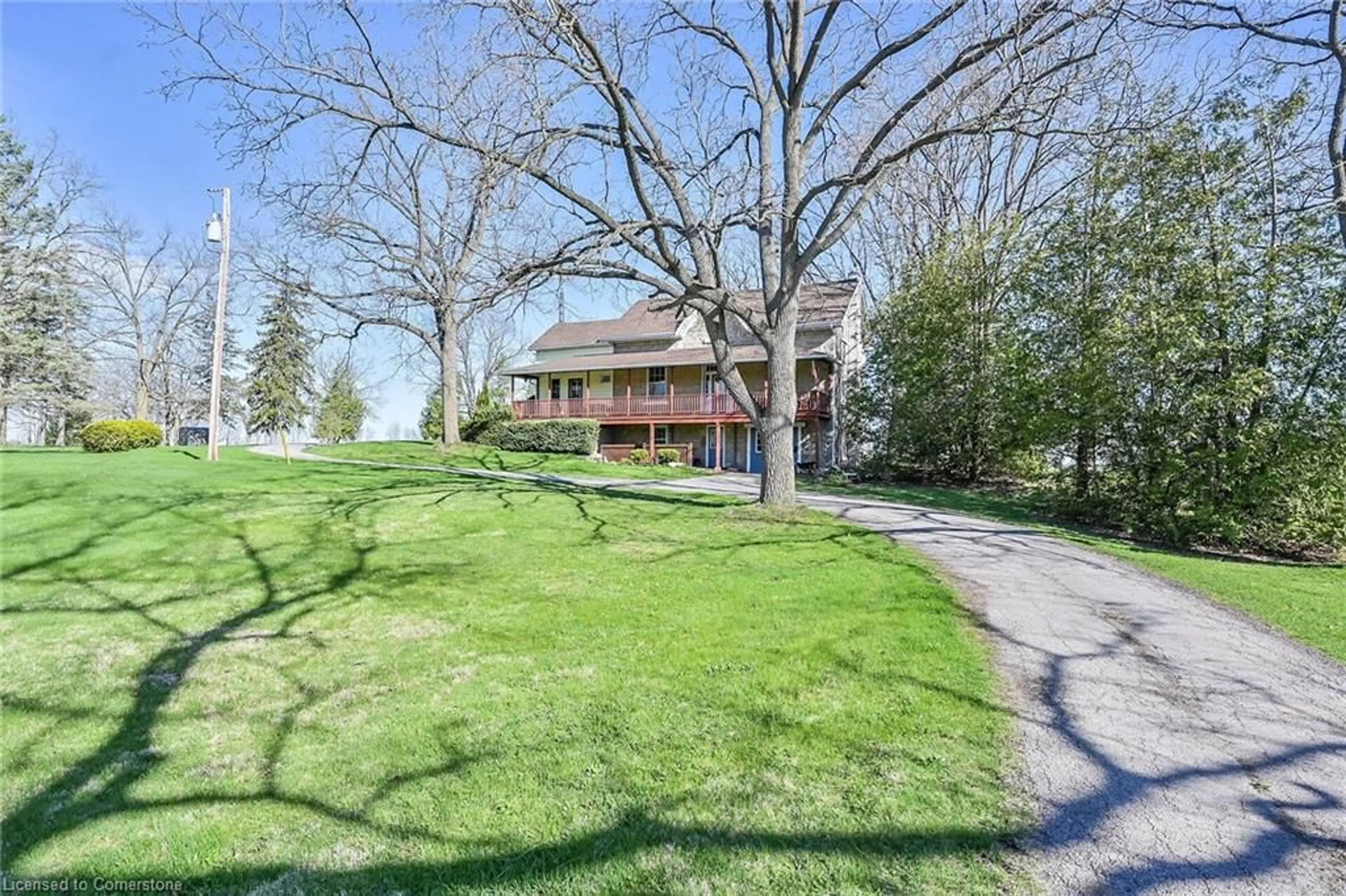 A pic from outside/outdoor area/front of a property/back of a property/a pic from drone, water/lake/river/ocean view for 463 Concession 14 Rd, Hagersville Ontario N0A 1H0