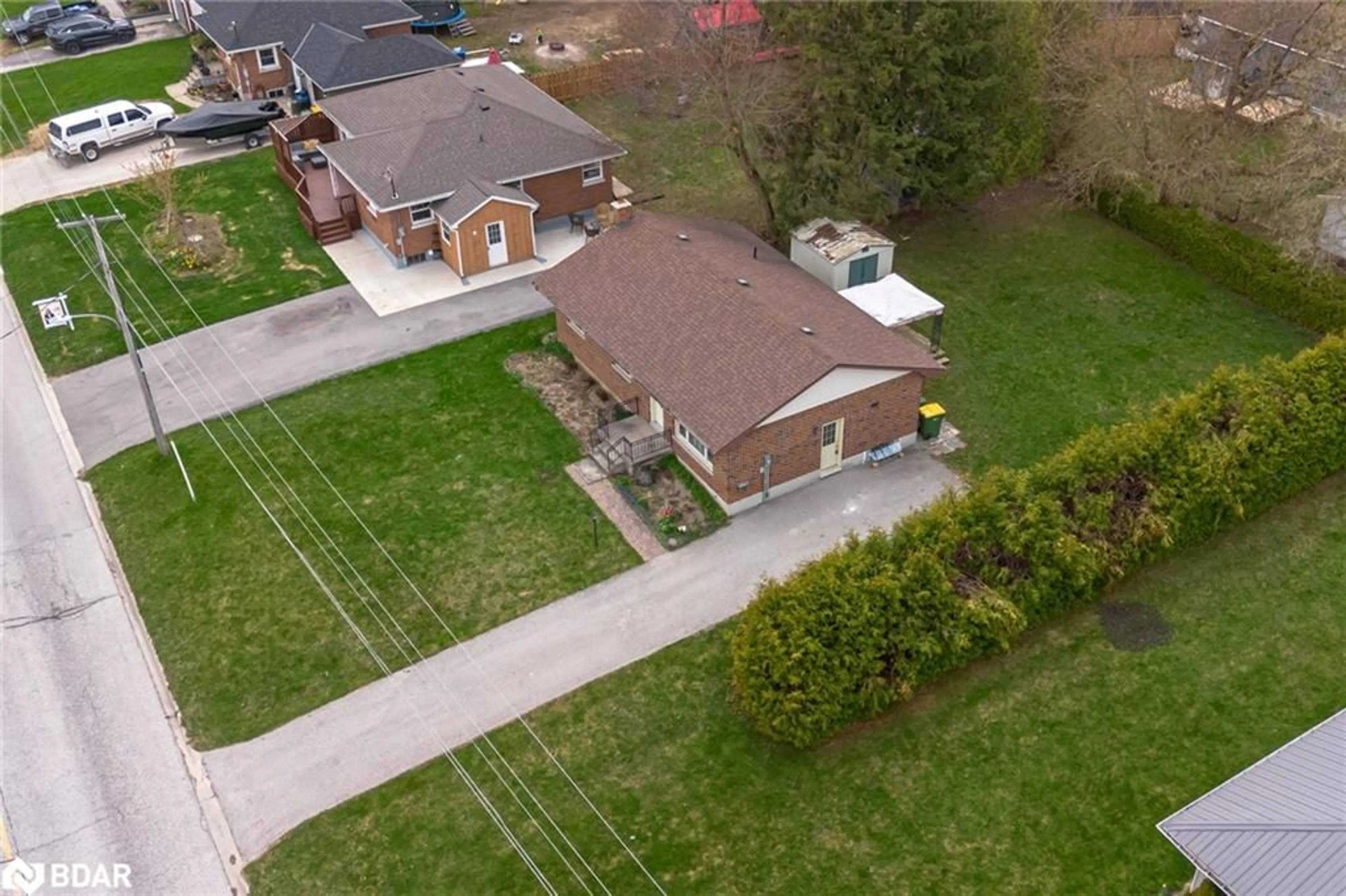 A pic from outside/outdoor area/front of a property/back of a property/a pic from drone, street for 180 Main St E St, Grey Highlands Ontario N0C 1H0