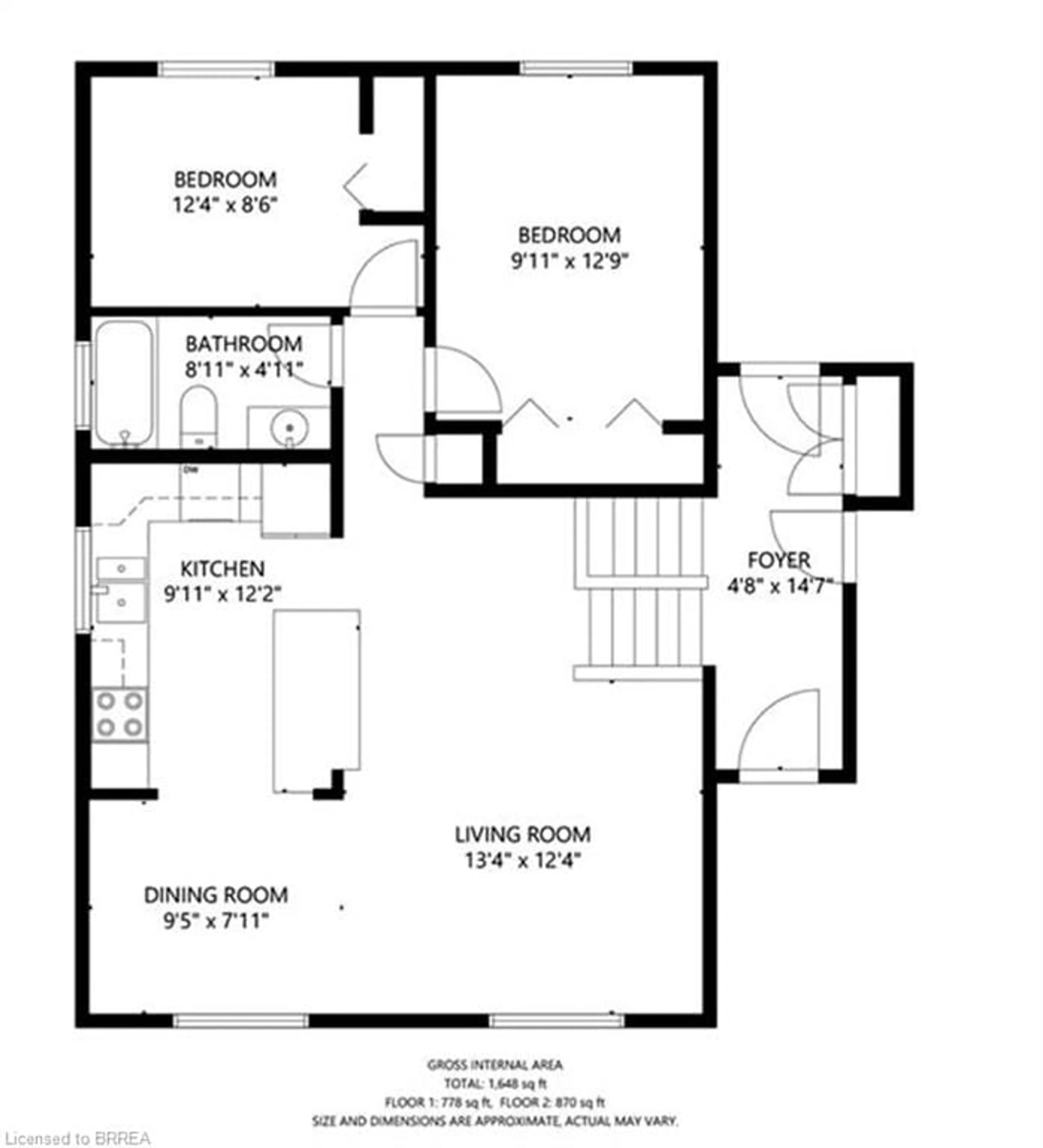 Floor plan for 28 Dante Cres, Brantford Ontario N3P 1B8
